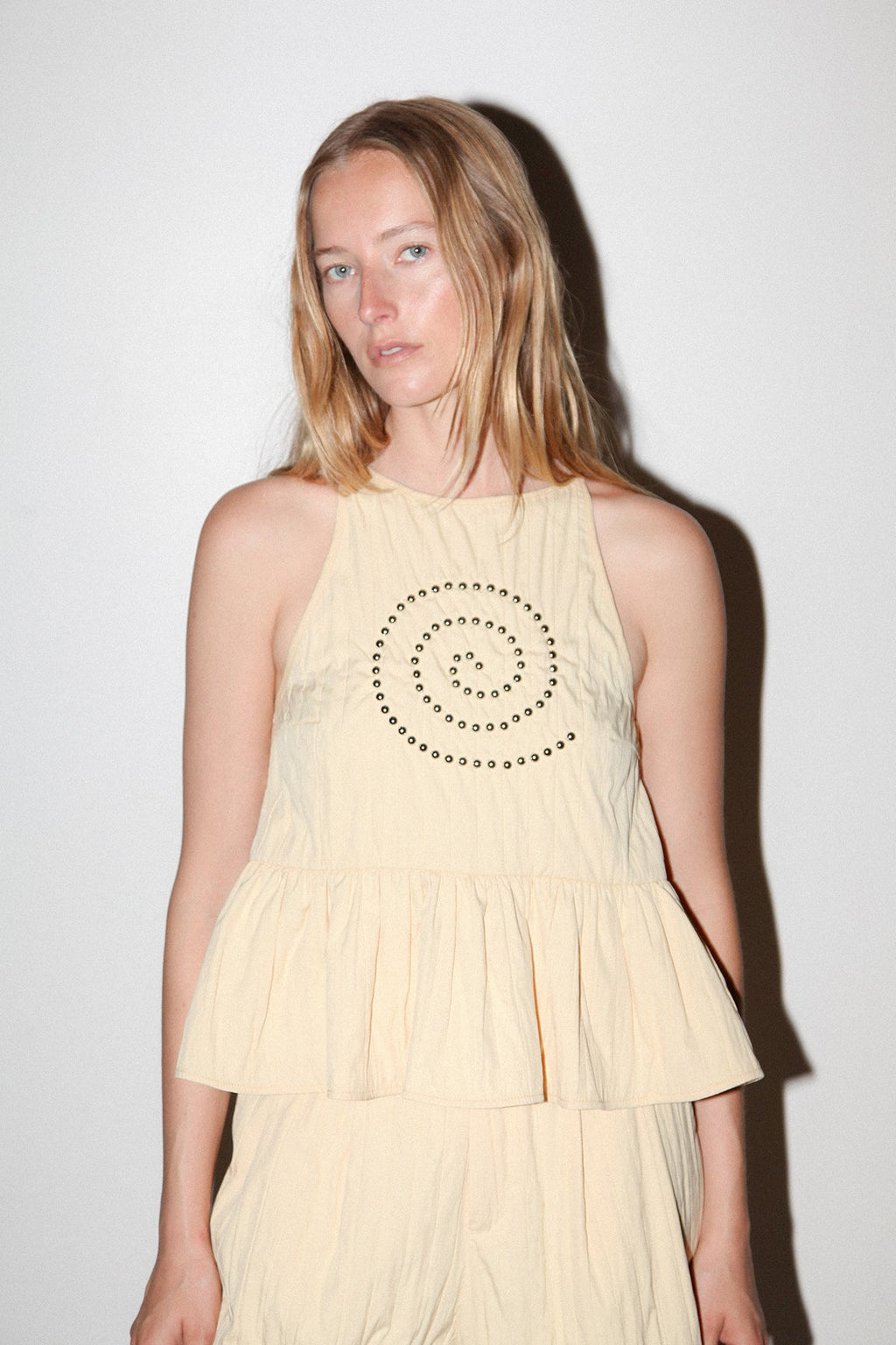 KkCo Spiral Punch Top - Butter