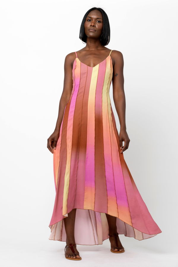 Hope For Flowers by Tracy Reese Spliced Maxi Slip Dress - Ombre