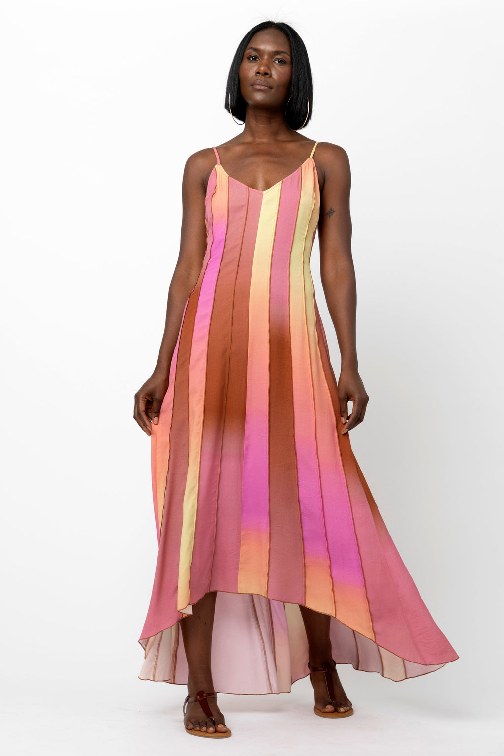 Hope For Flowers by Tracy Reese Spliced Maxi Slip Dress - Ombre
