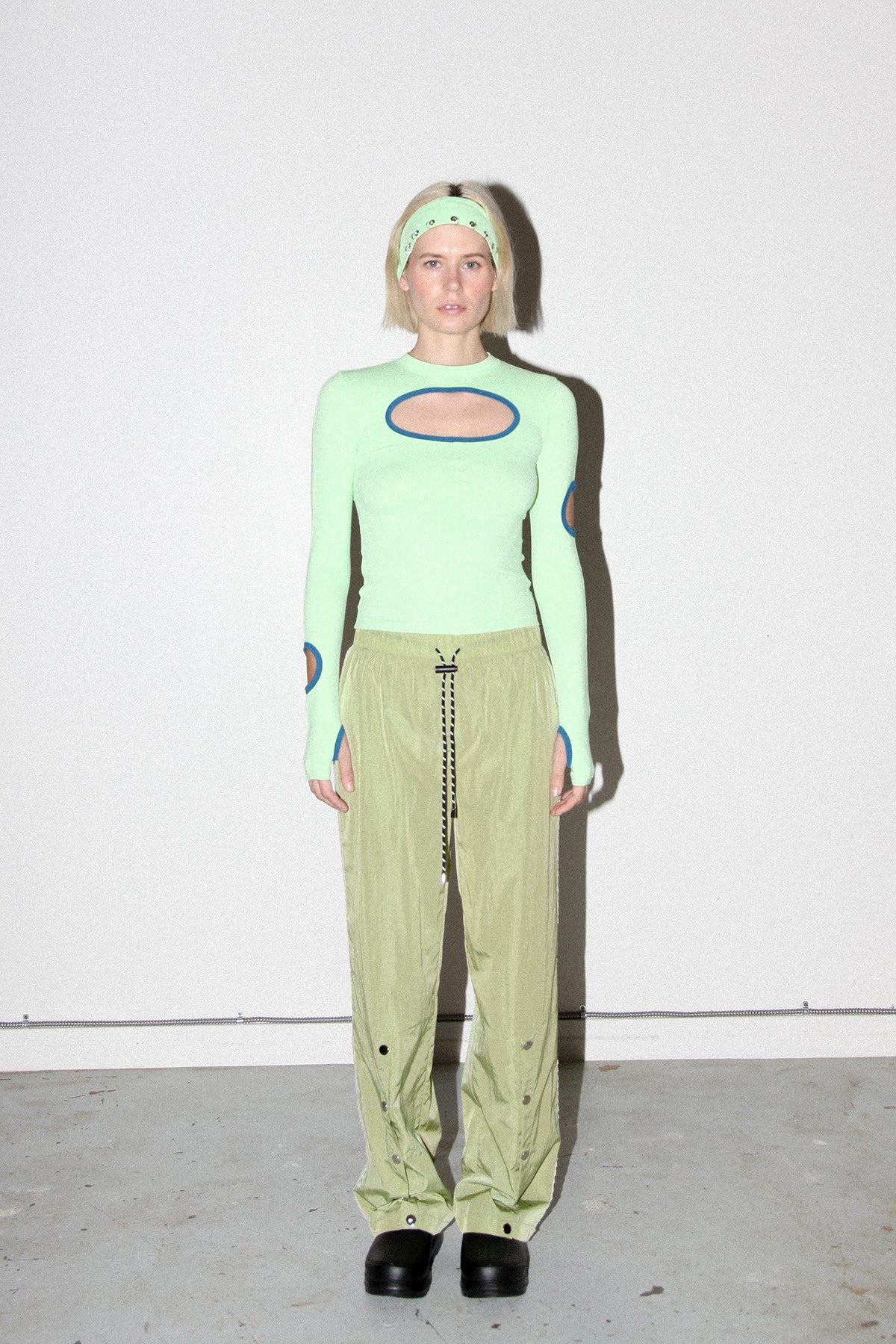 KkCo Split Track Pant - Algae