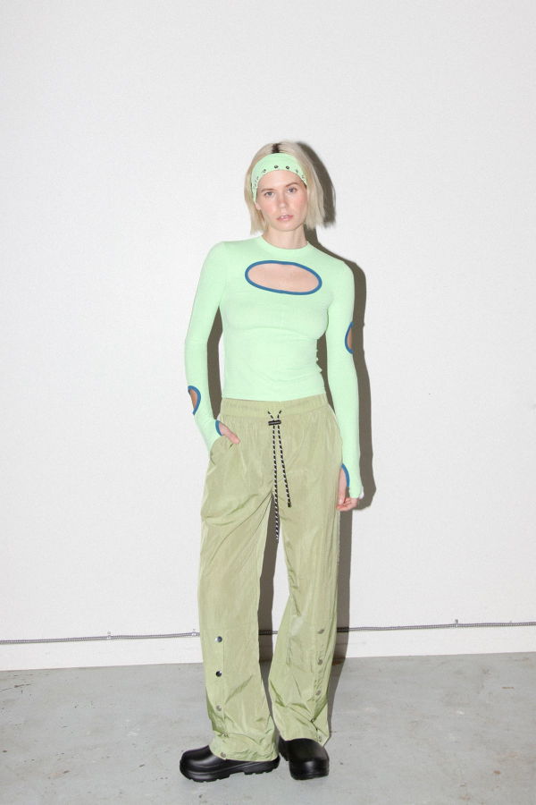 KkCo Split Track Pant - Algae