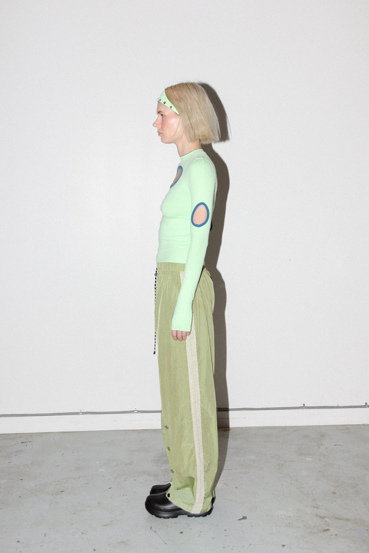 KkCo Split Track Pant - Algae