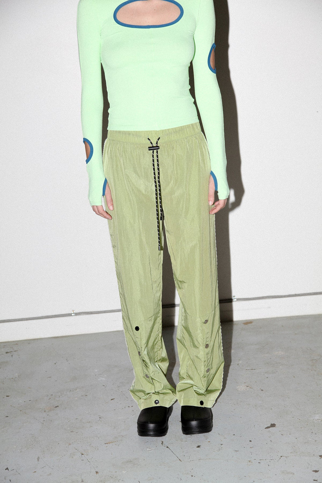 KkCo Split Track Pant - Algae