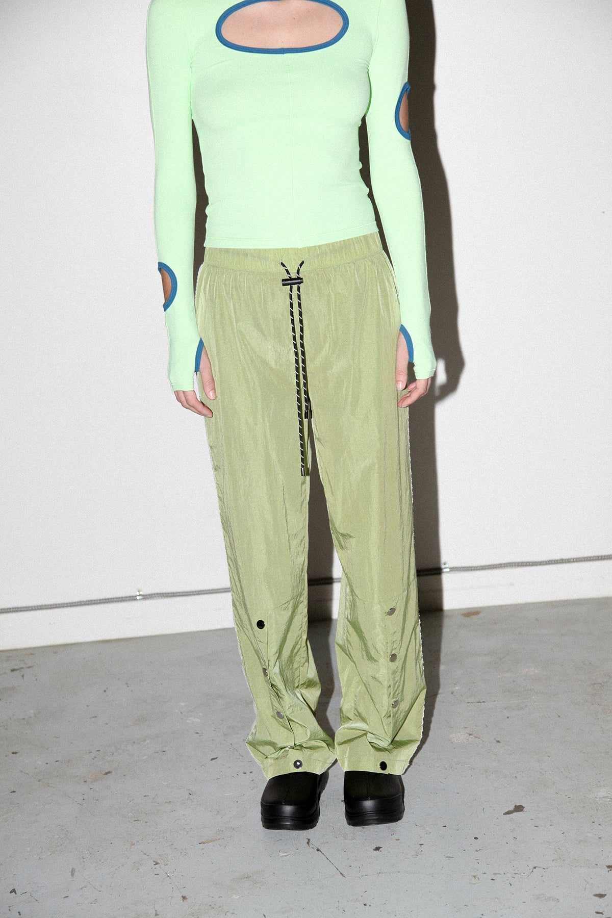 KkCo Split Track Pant - Algae