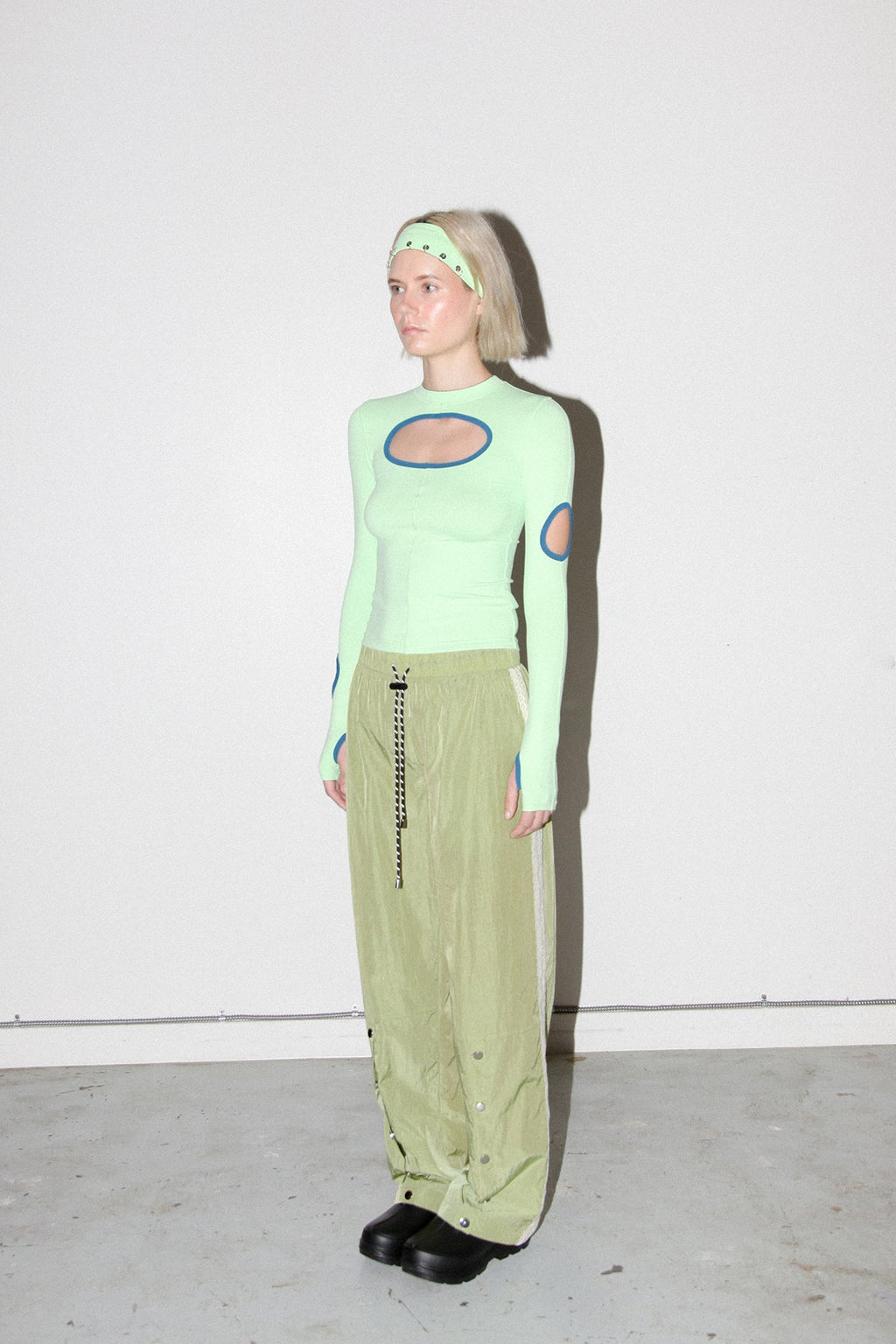 KkCo Split Track Pant - Algae