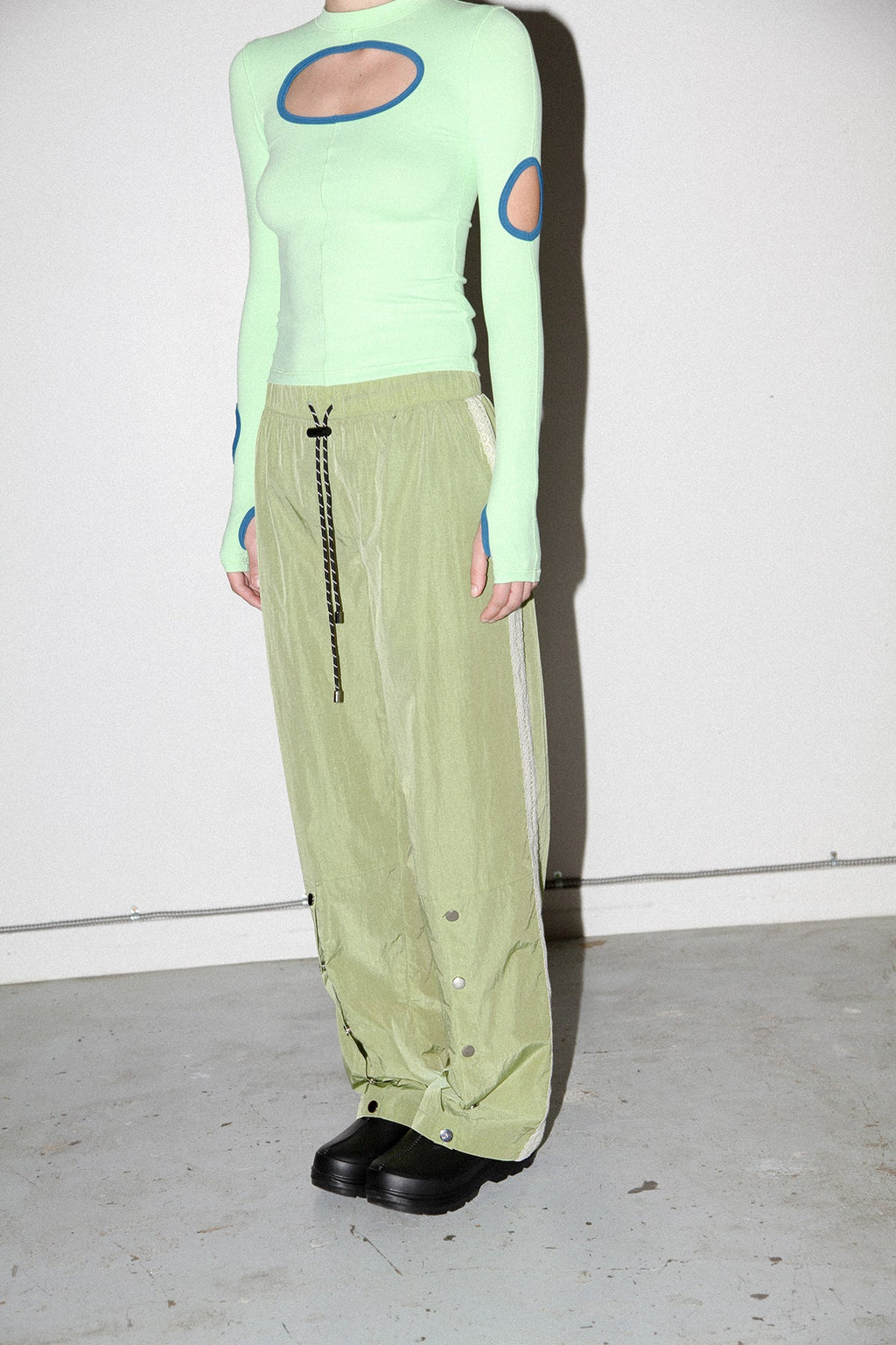 KkCo Split Track Pant - Algae