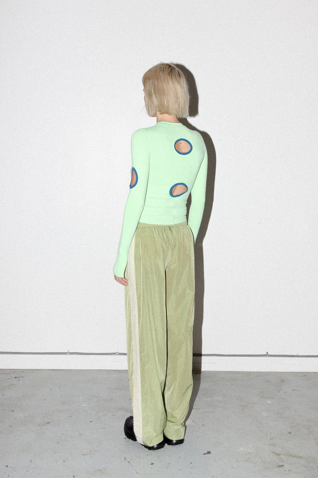KkCo Split Track Pant - Algae
