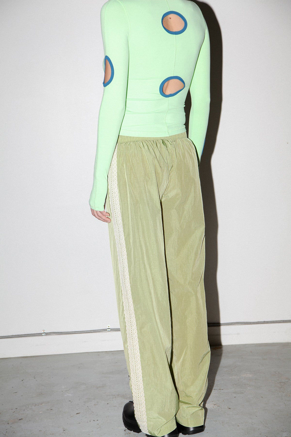 KkCo Split Track Pant - Algae