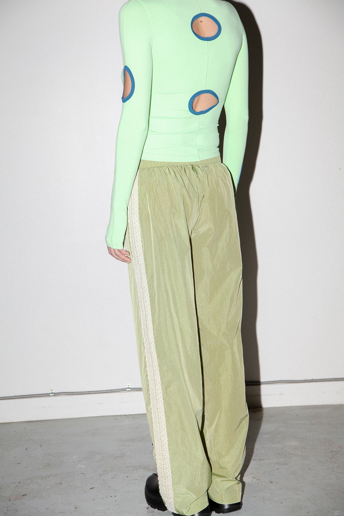 KkCo Split Track Pant - Algae