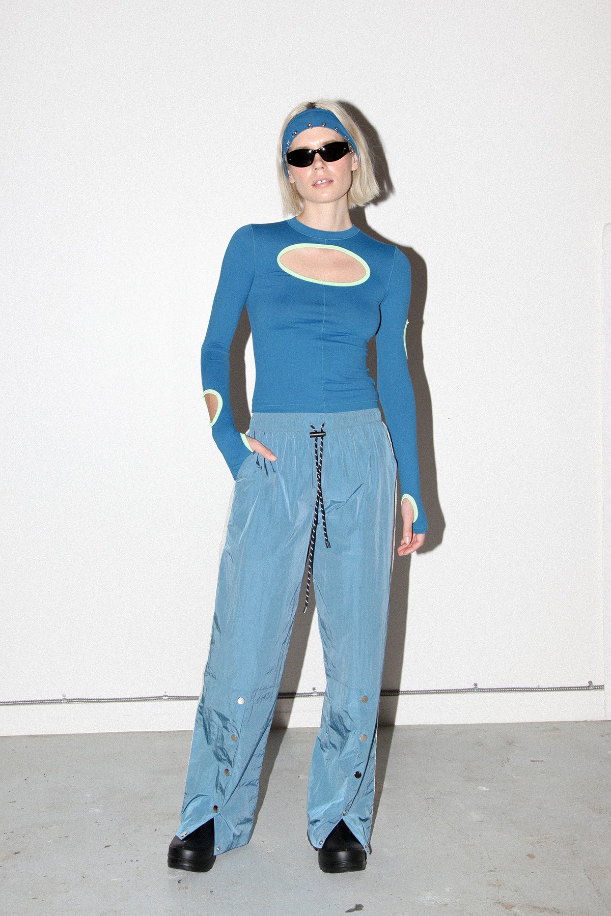 KkCo Split Track Pant - Lake
