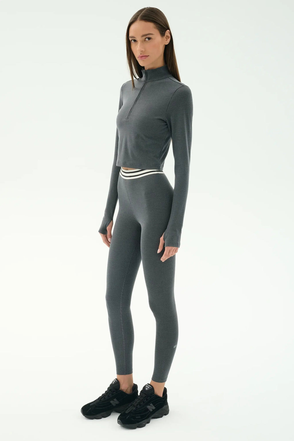 Splits59 Stevie Active Rib Half Zip Top