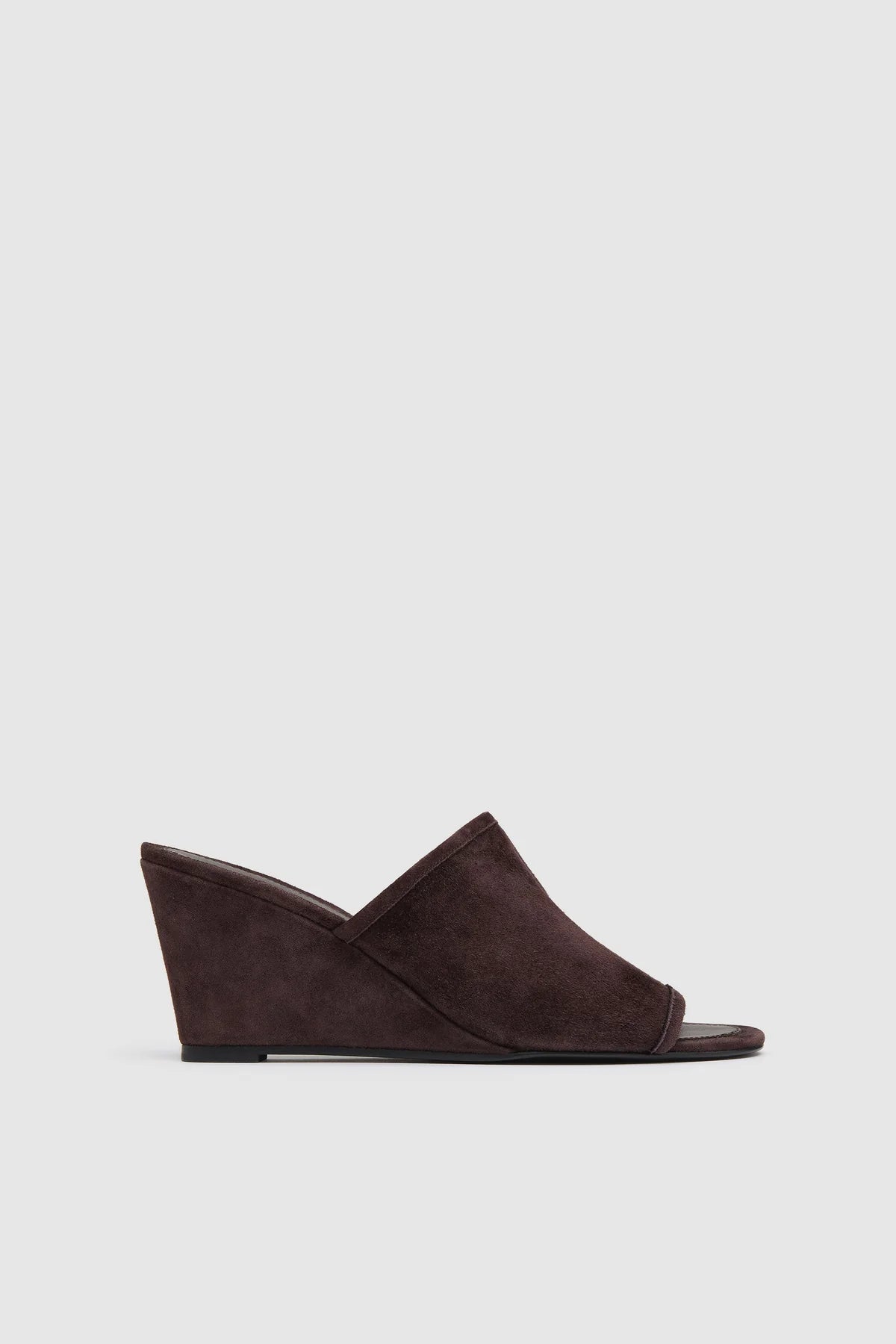 St. Agni Suede Bandeau Wedge Mules
