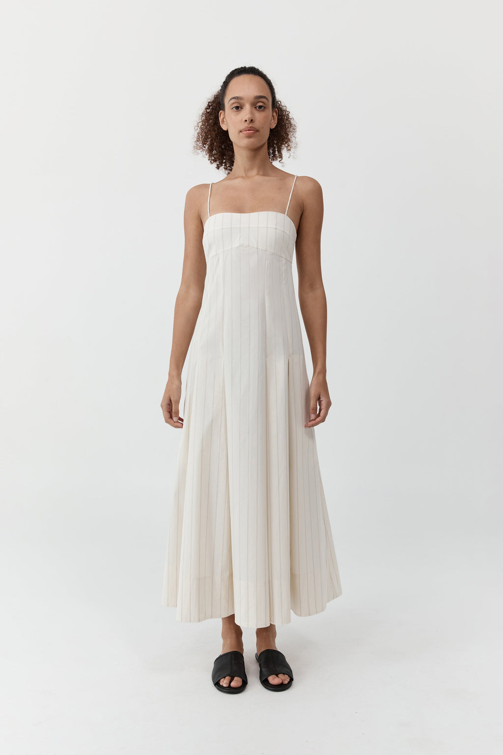 St. Agni Everyday Cotton Pleat Dress