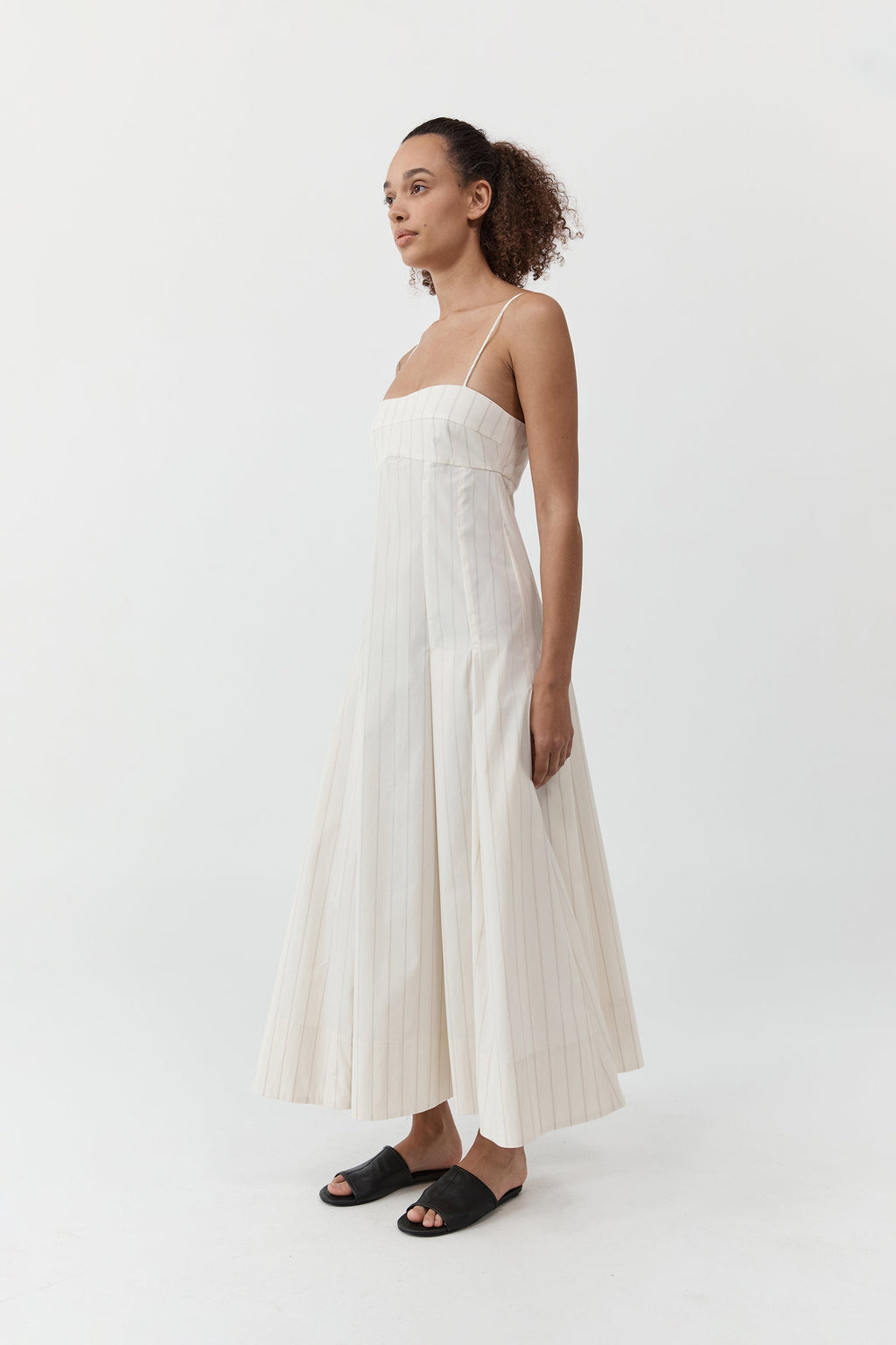 St. Agni Everyday Cotton Pleat Dress