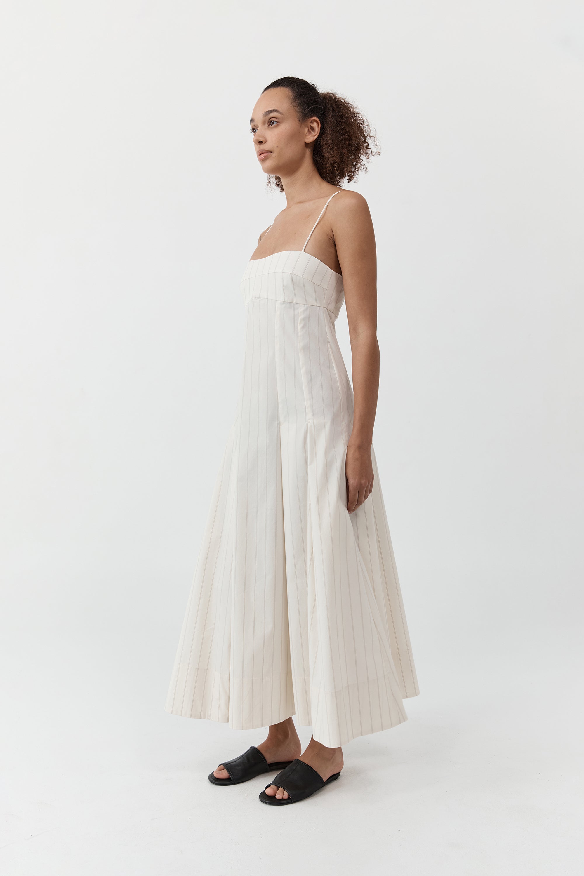 St. Agni Everyday Cotton Pleat Dress