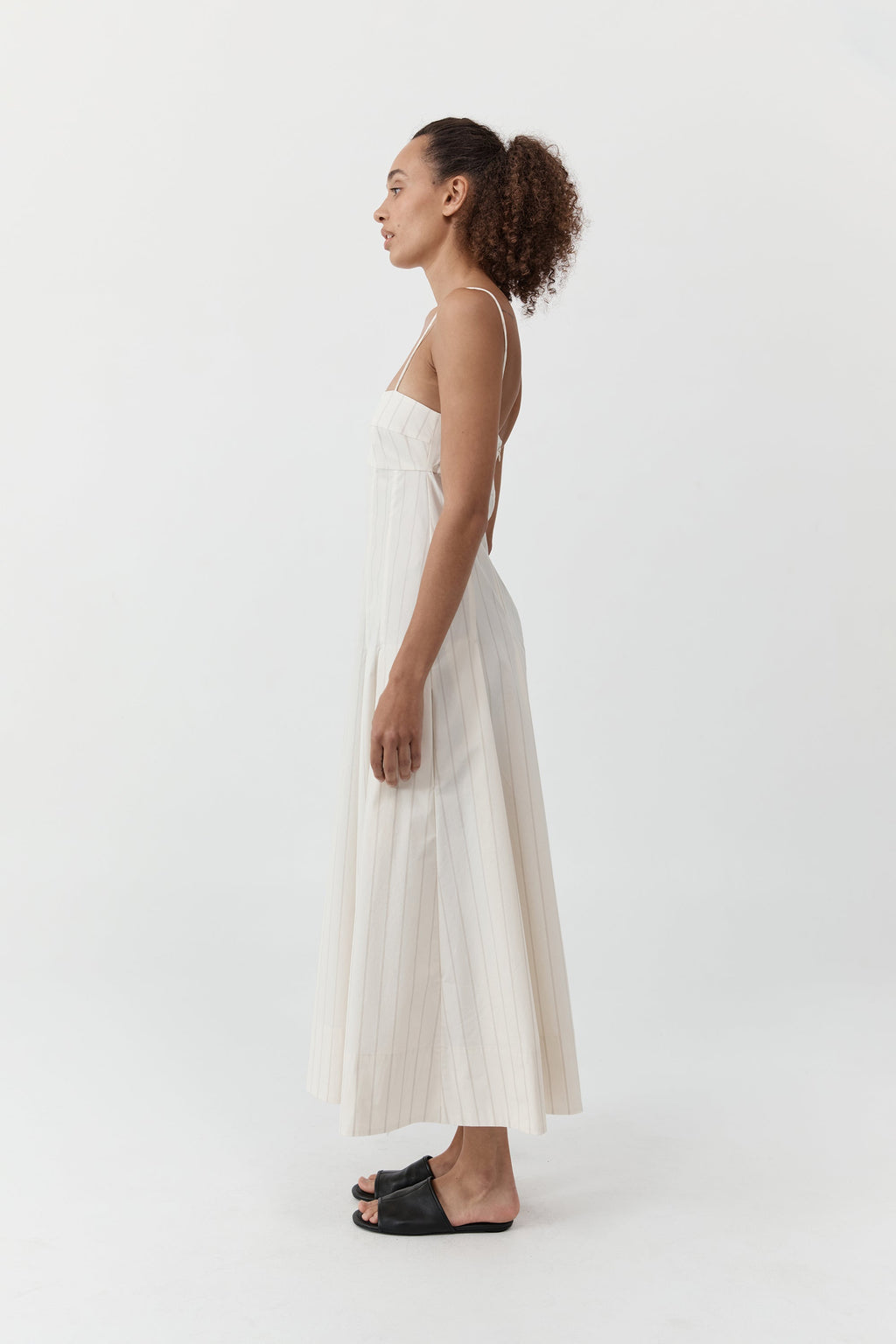 St. Agni Everyday Cotton Pleat Dress