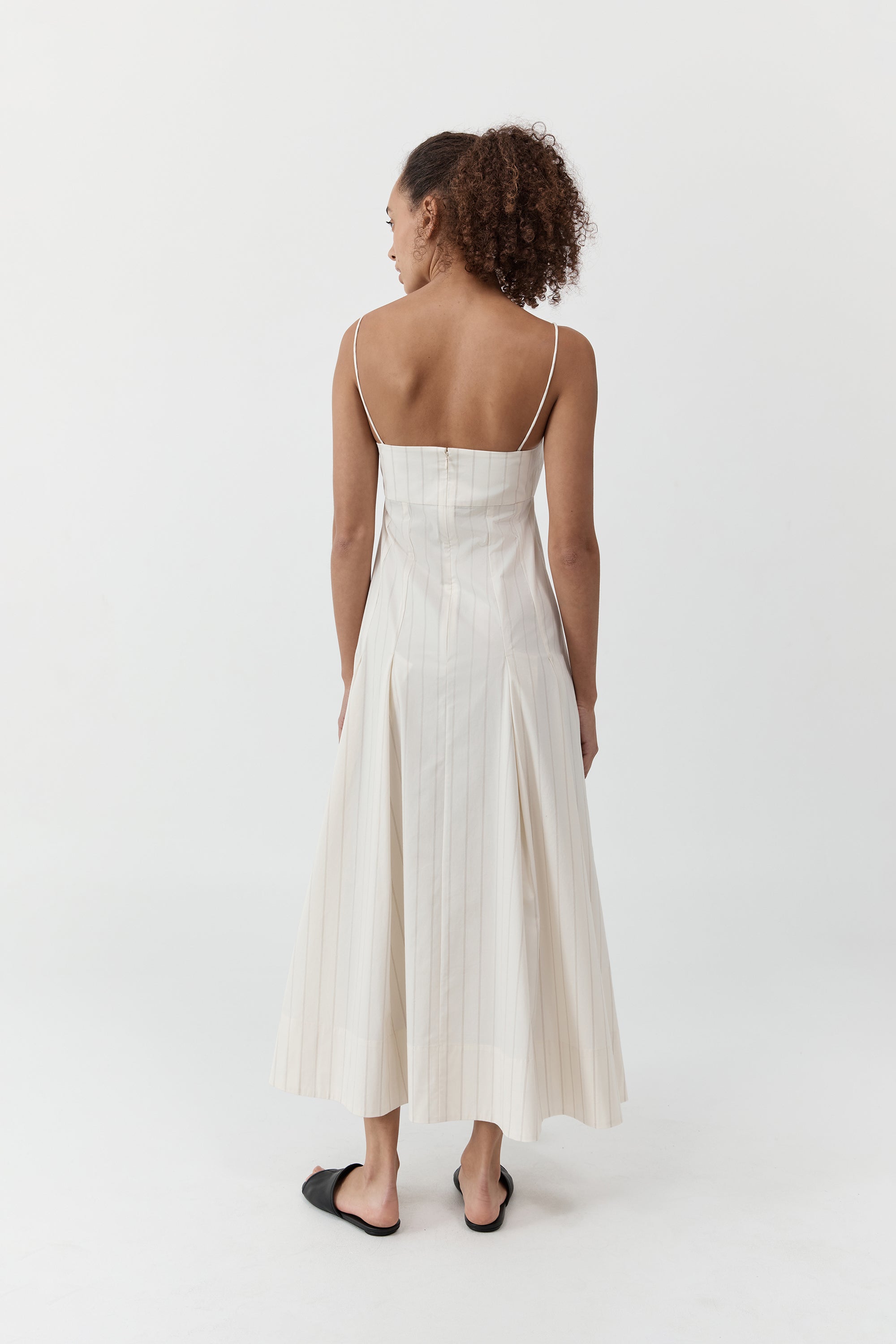 St. Agni Everyday Cotton Pleat Dress