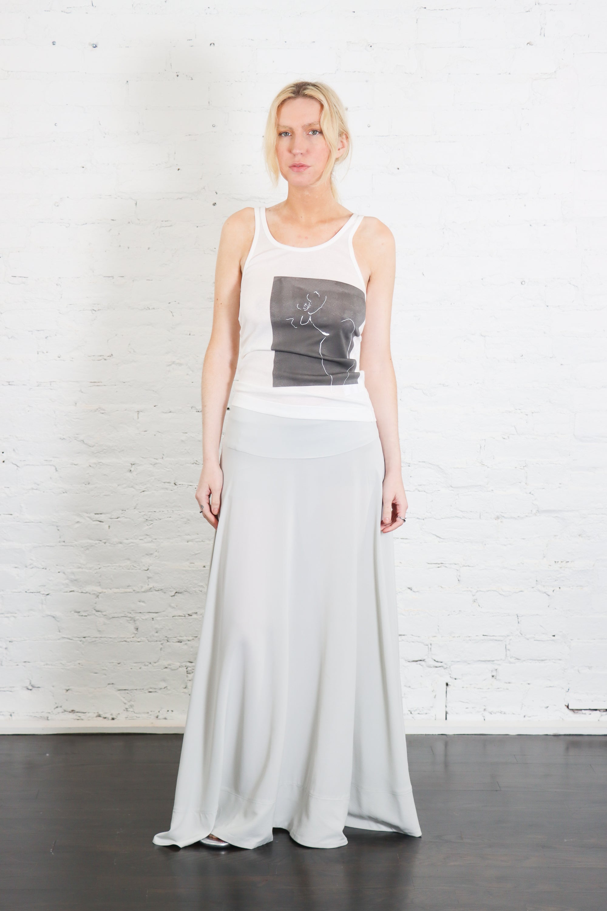 St. Agni Fluid Circle Hem Skirt