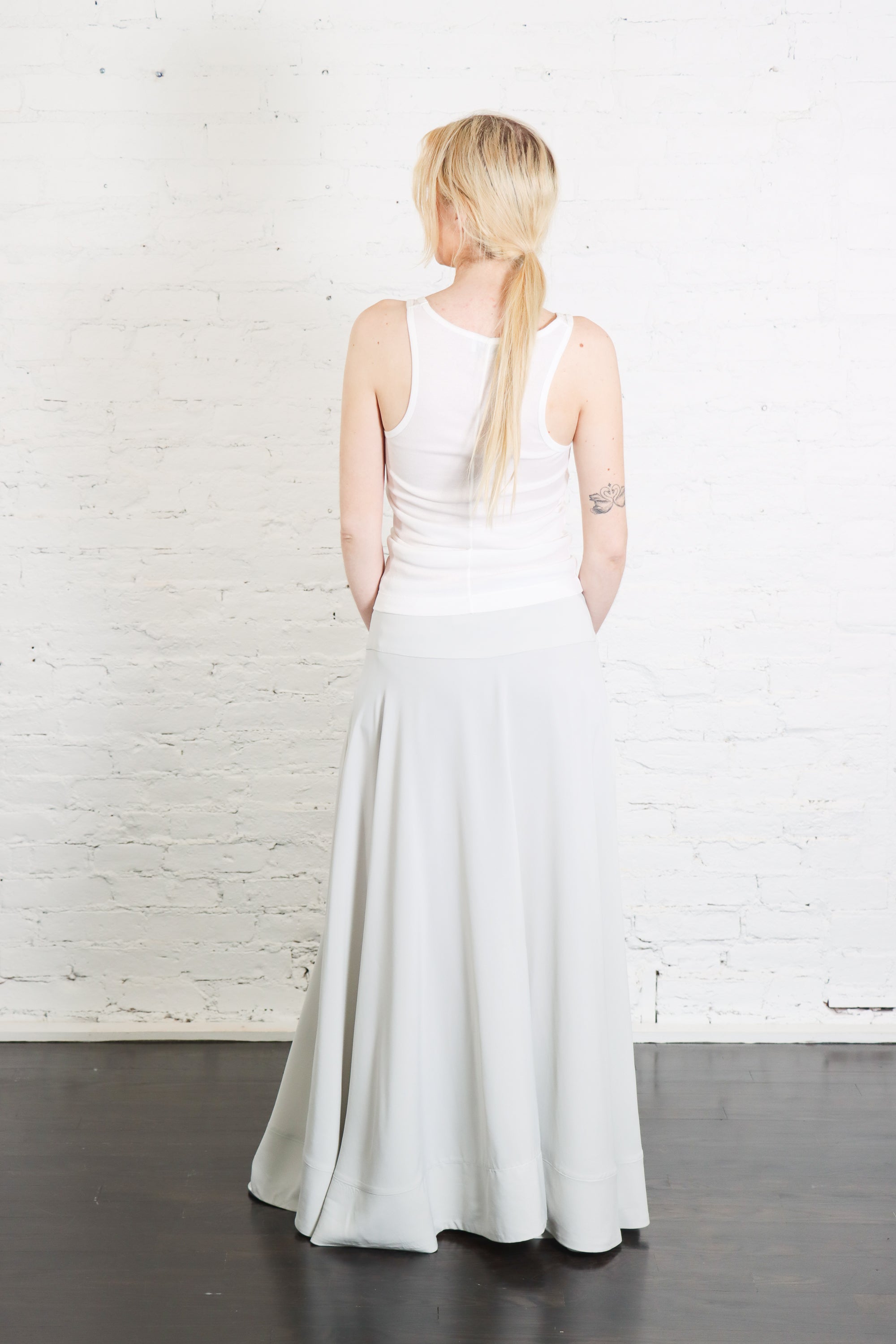 St. Agni Fluid Circle Hem Skirt