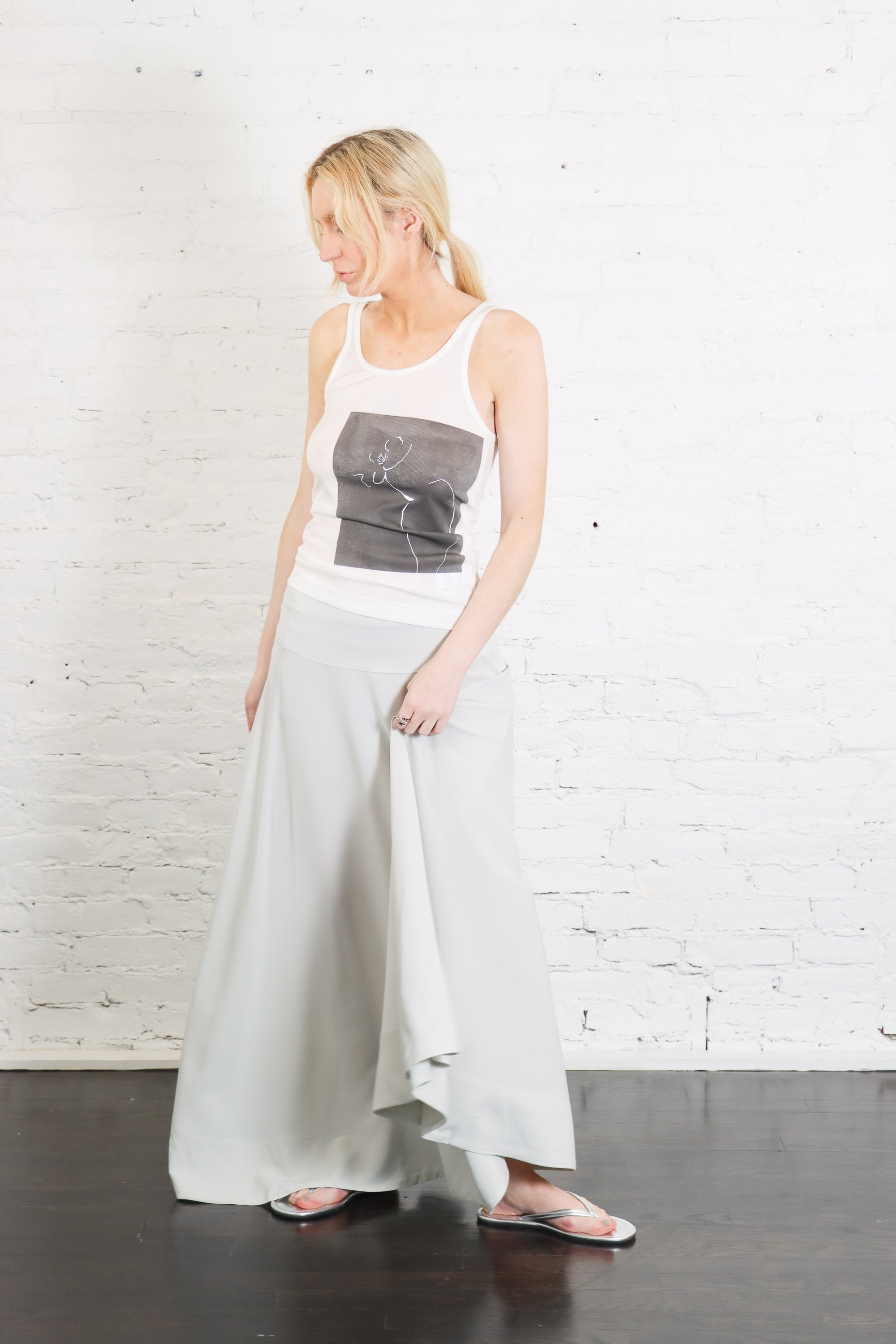 St. Agni Fluid Circle Hem Skirt