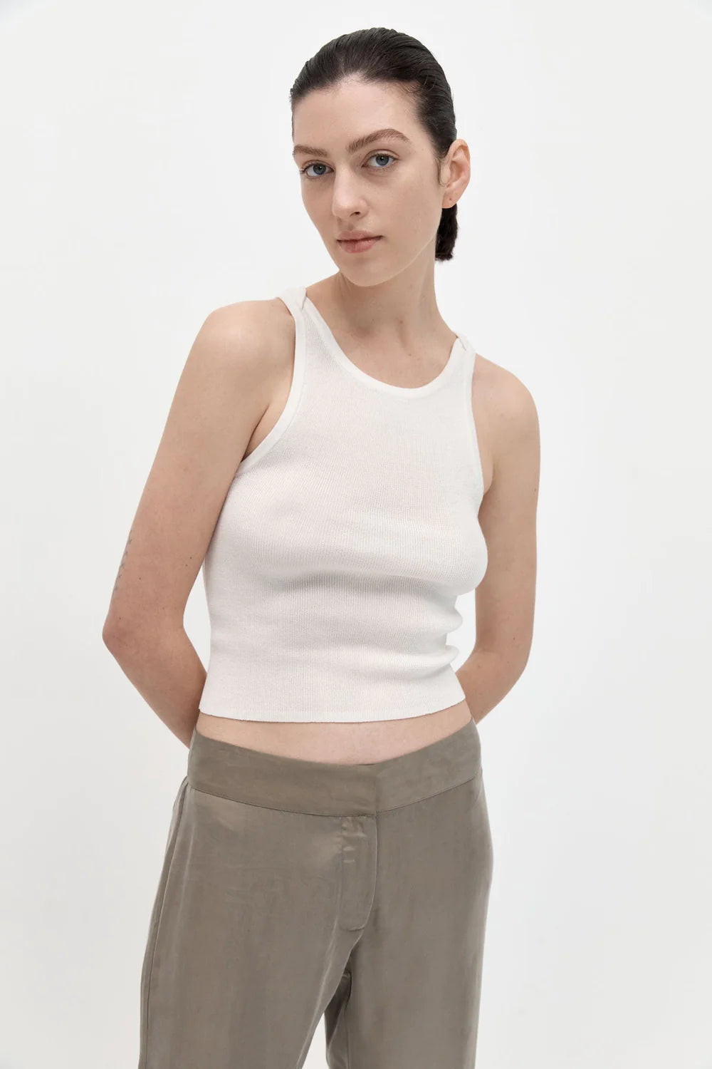 St. Agni Knit Tank - White