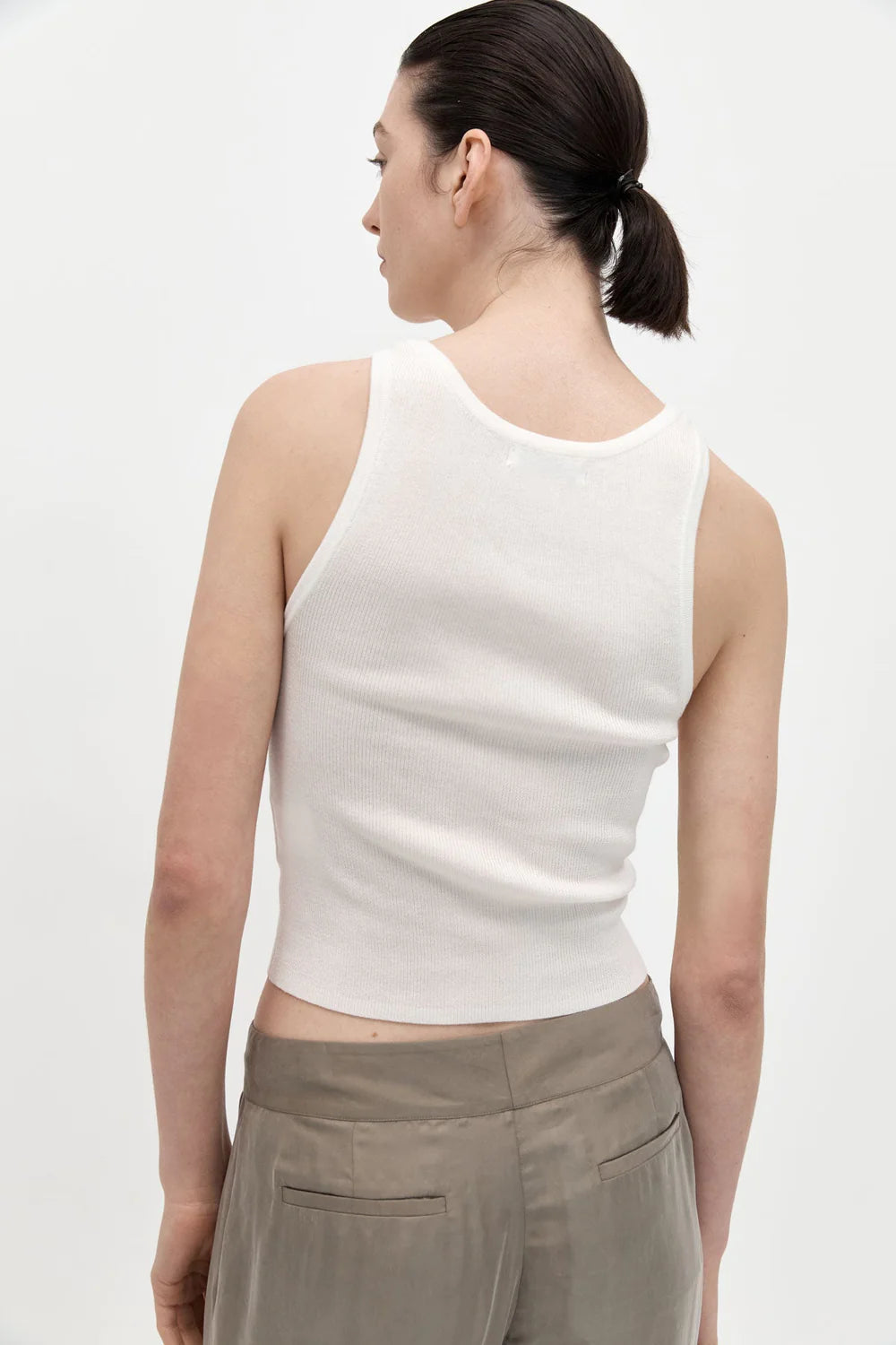 St. Agni Knit Tank - White