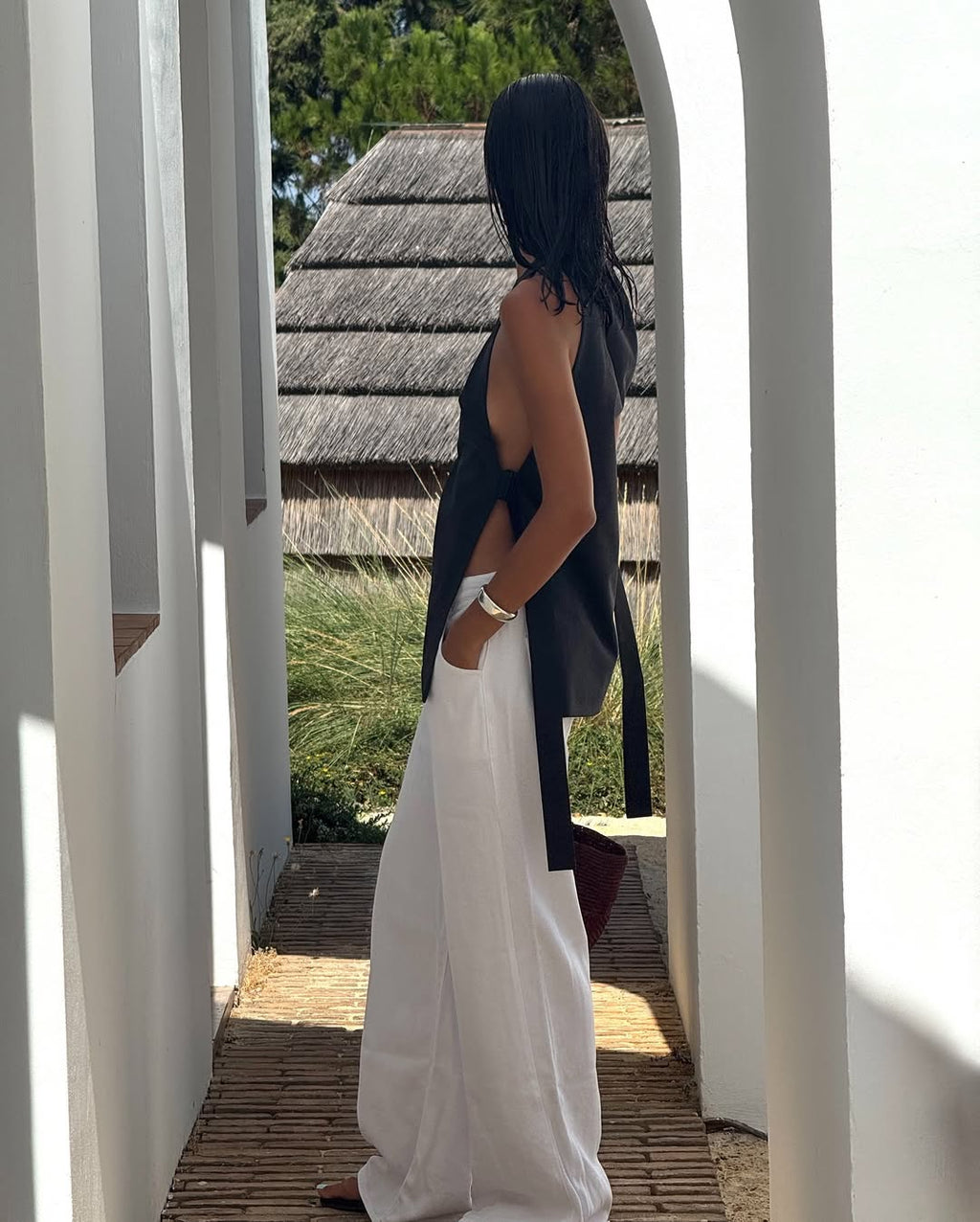 St. Agni Side Tie Top