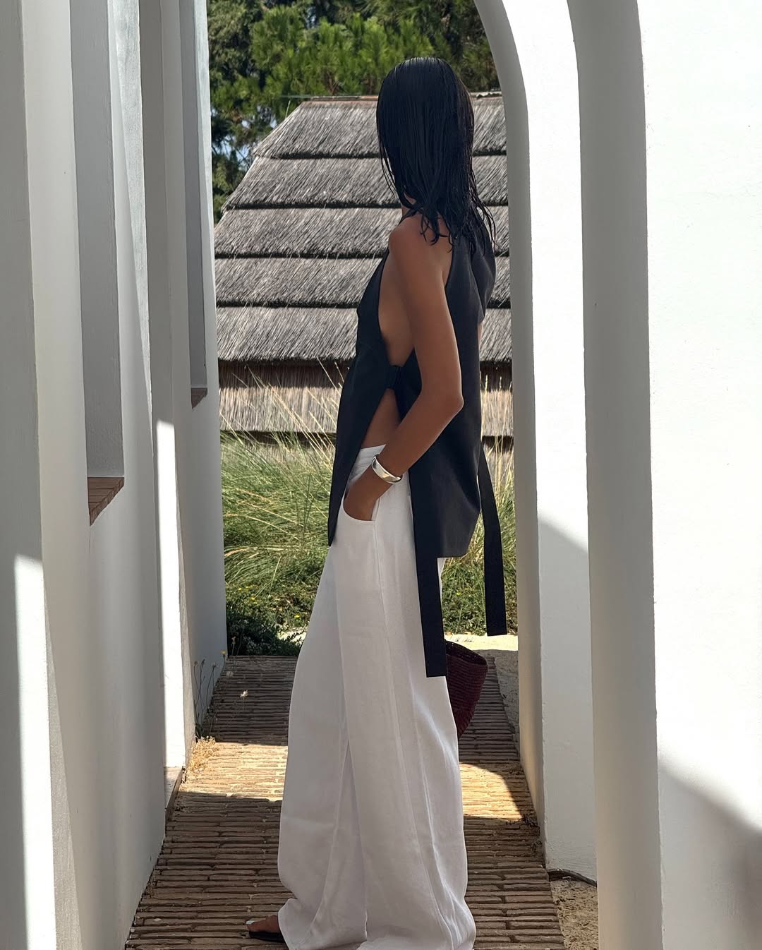 St. Agni Side Tie Top