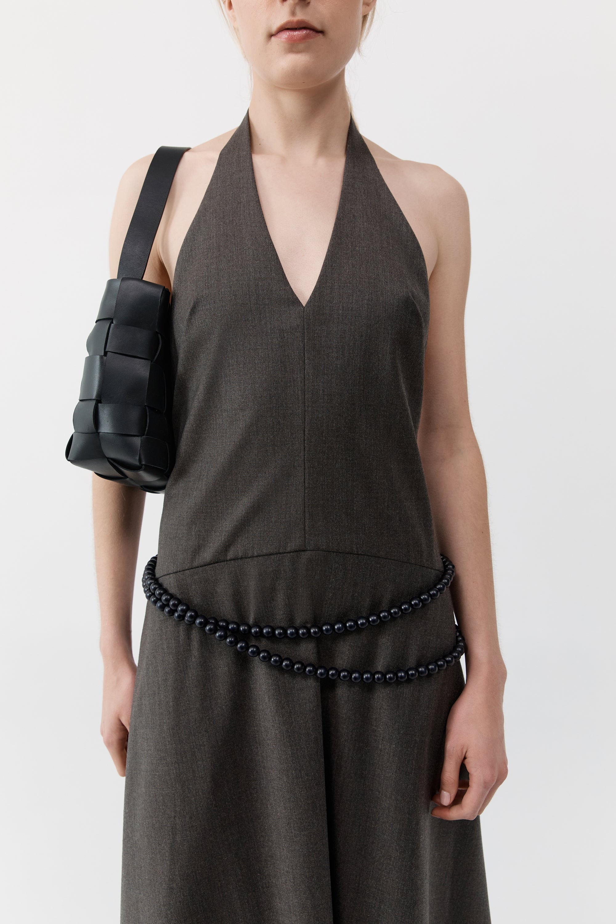 St. Agni Woven Mini Tote - Black