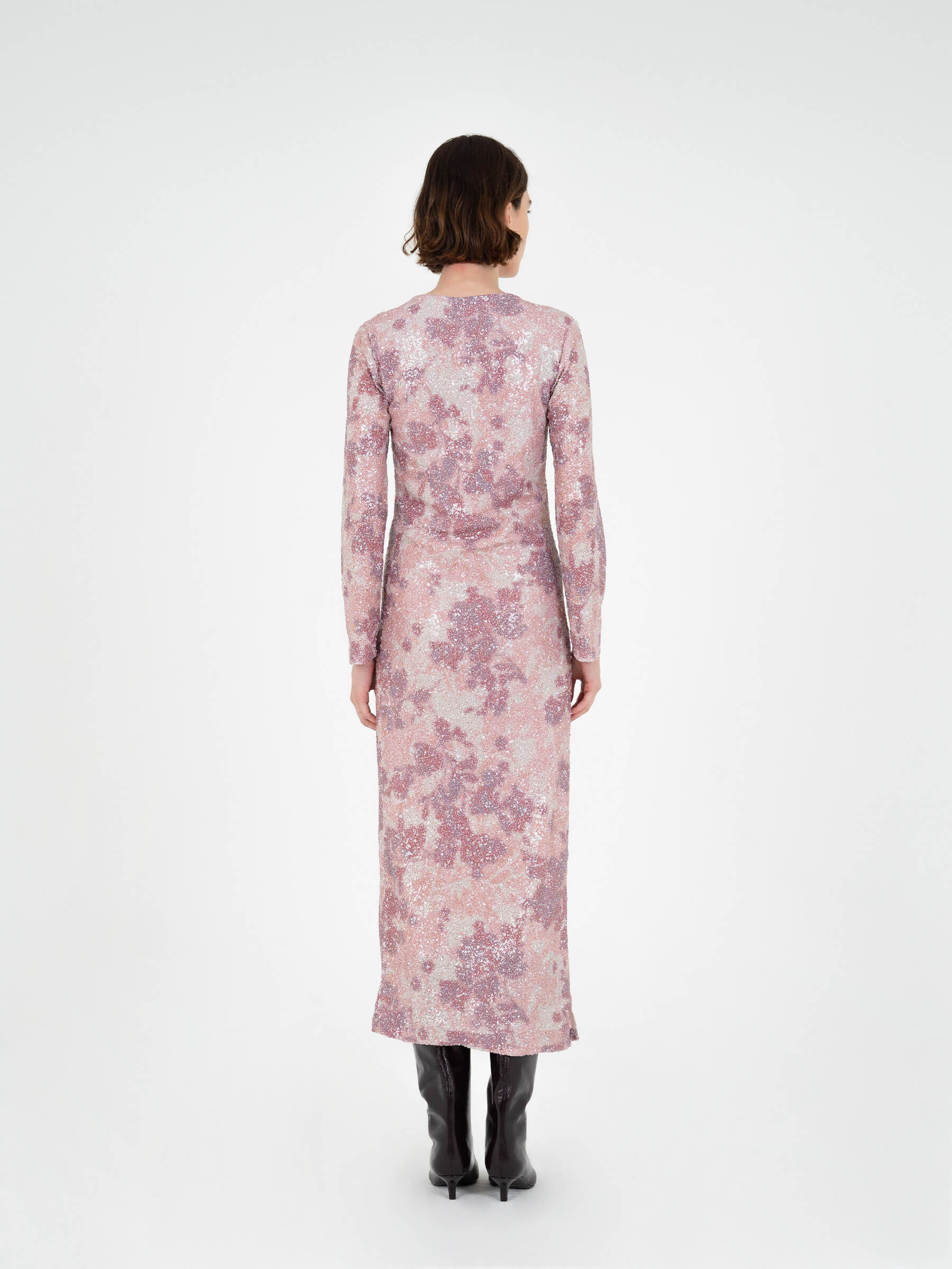 Carmensays Star Printed Sequin Dress