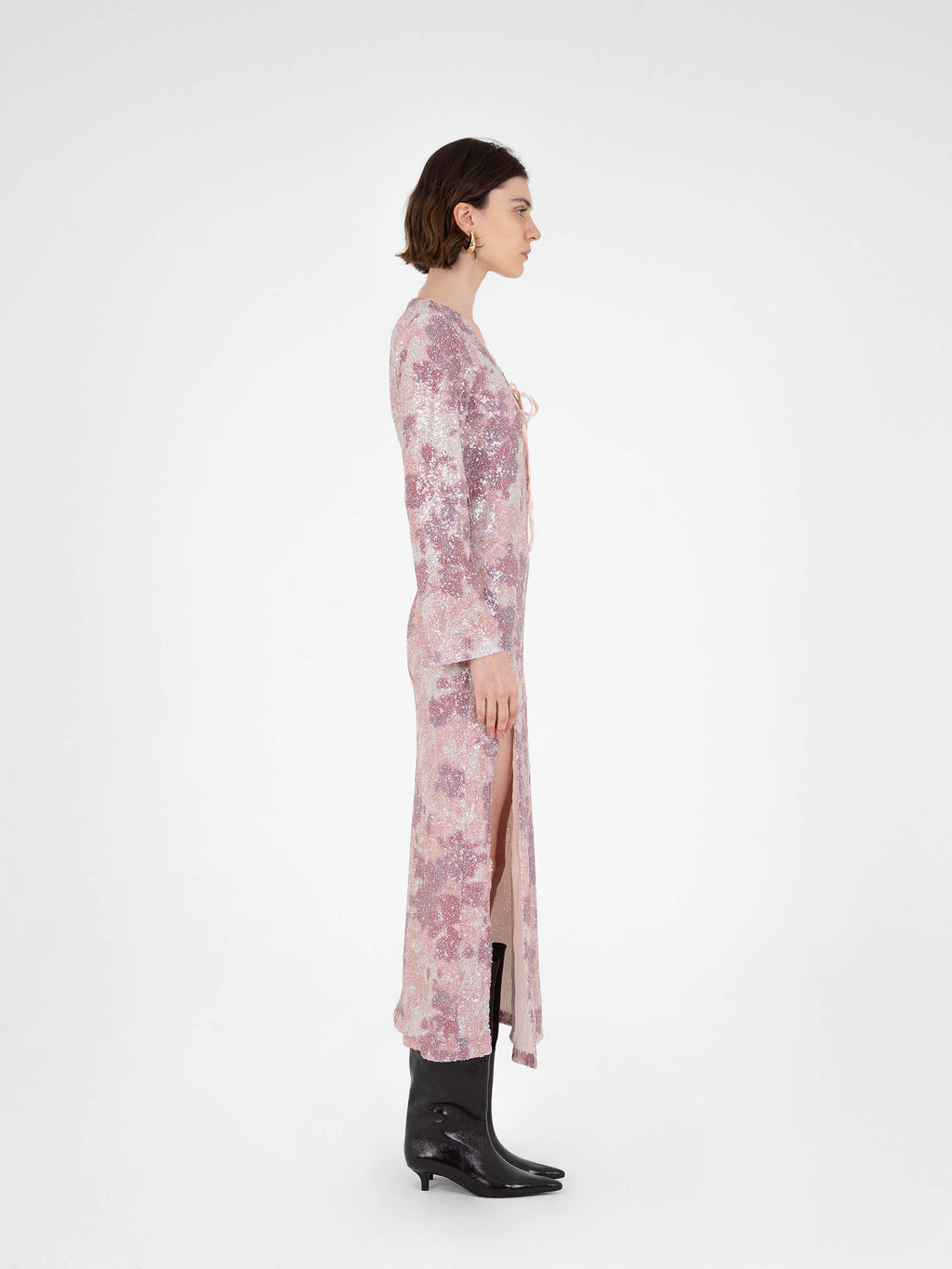 Carmensays Star Printed Sequin Dress