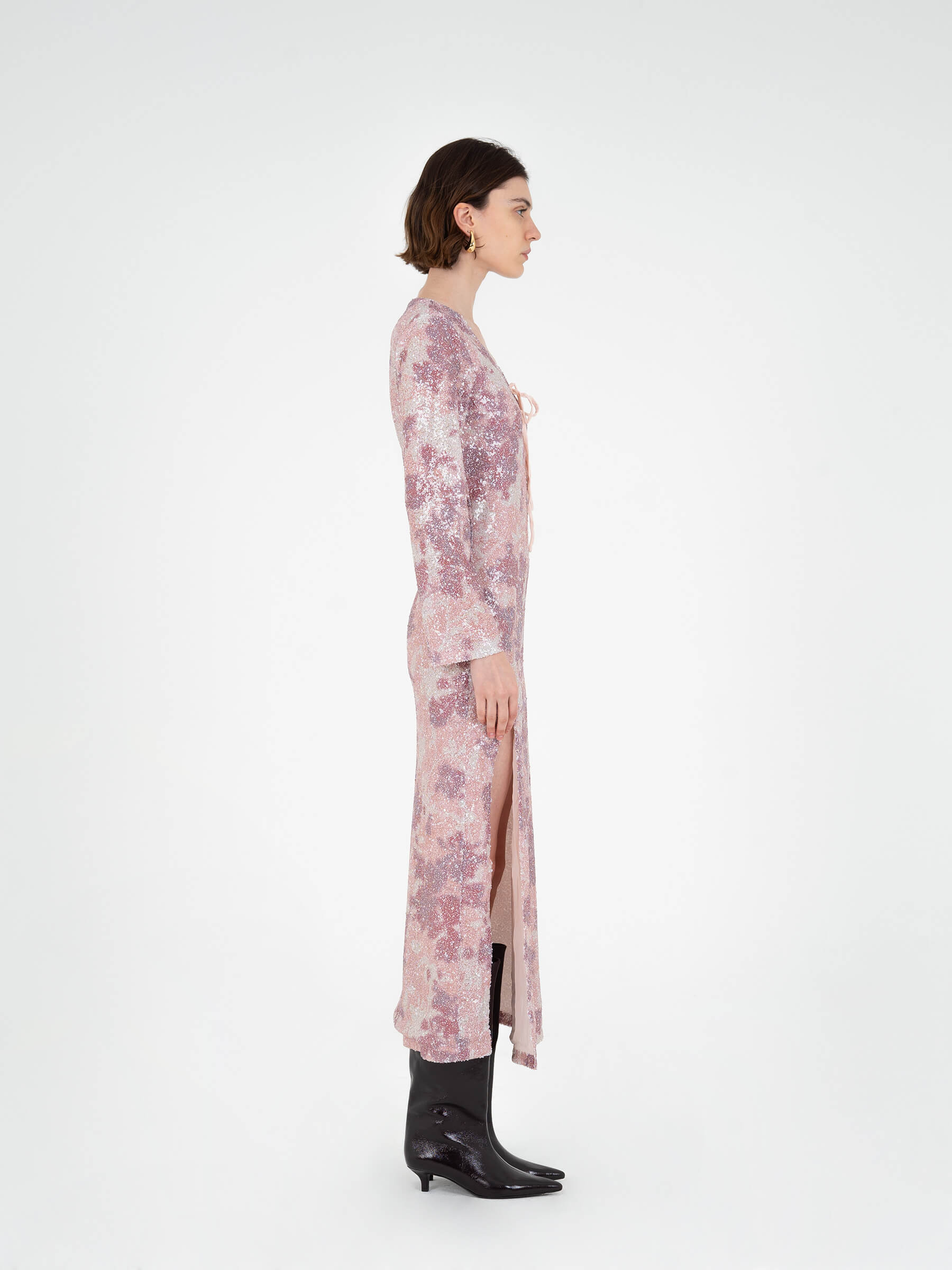Carmensays Star Printed Sequin Dress