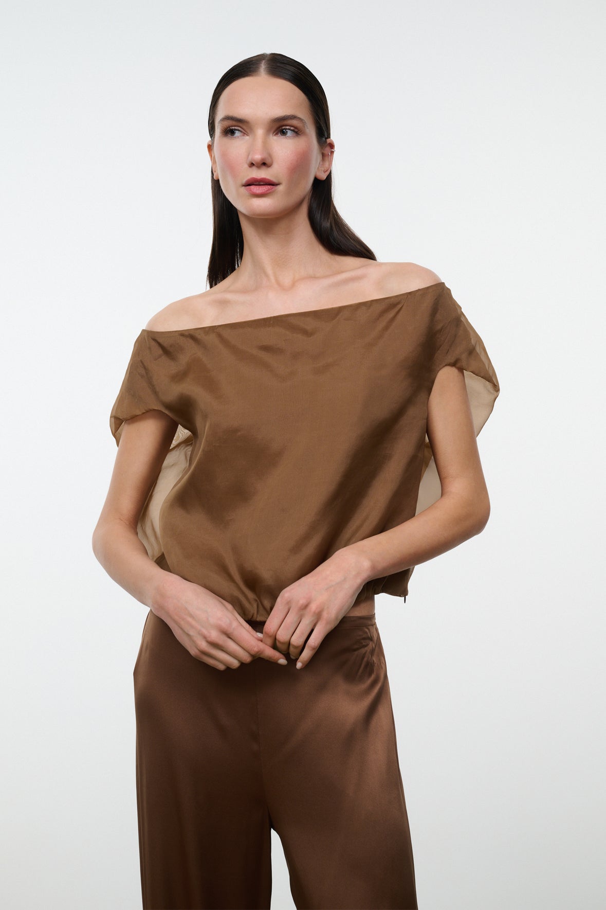 Staud Larissa Top - Cigar