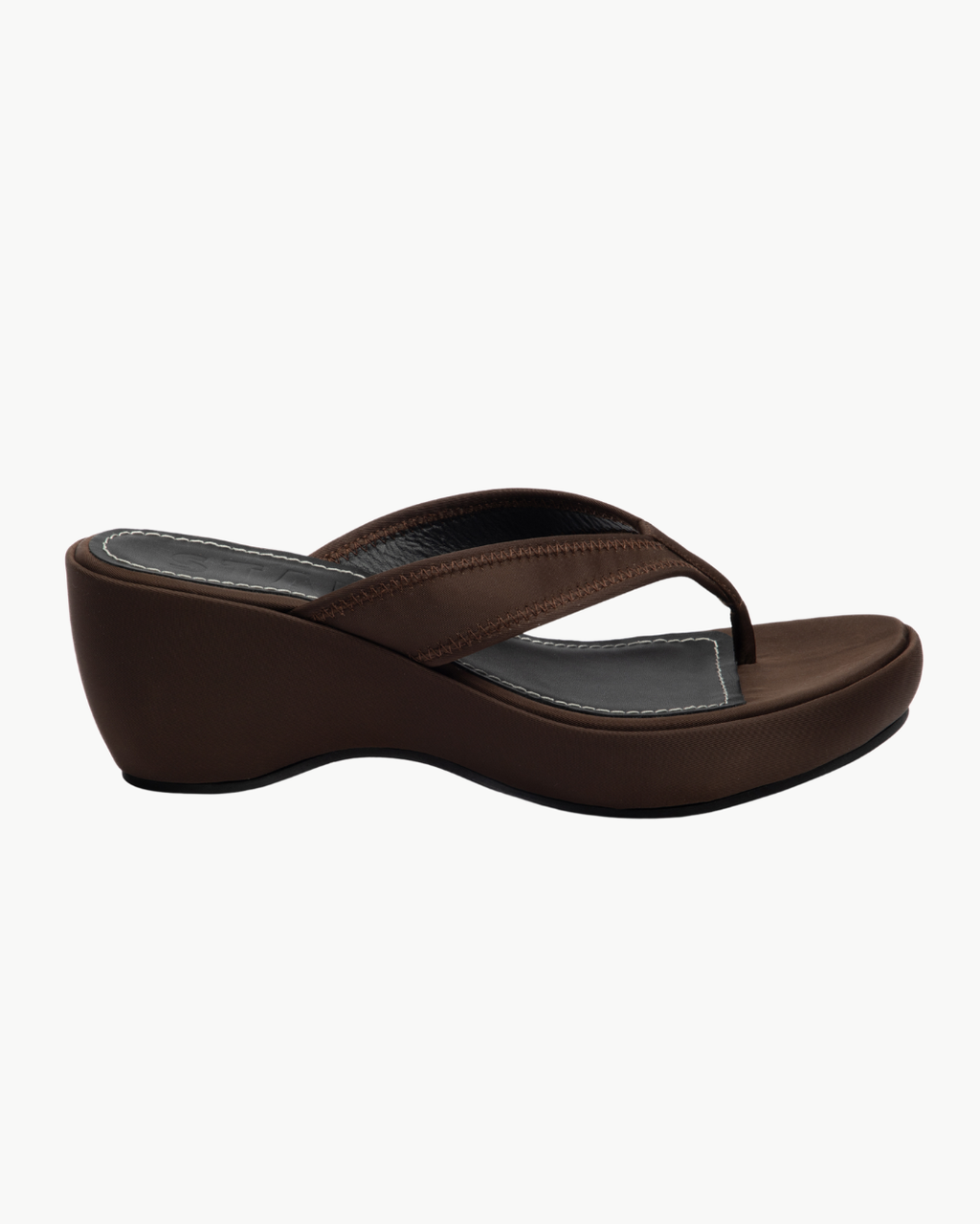 Staud Remy Thong Wedge Sandals - Espresso