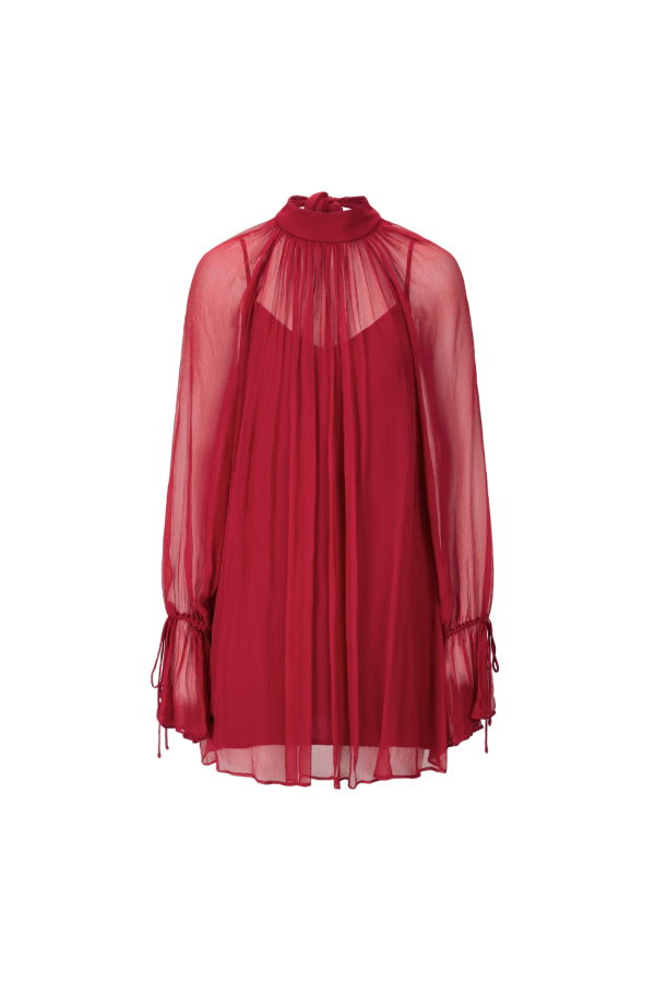 Staud Roux Dress - Pomegranate