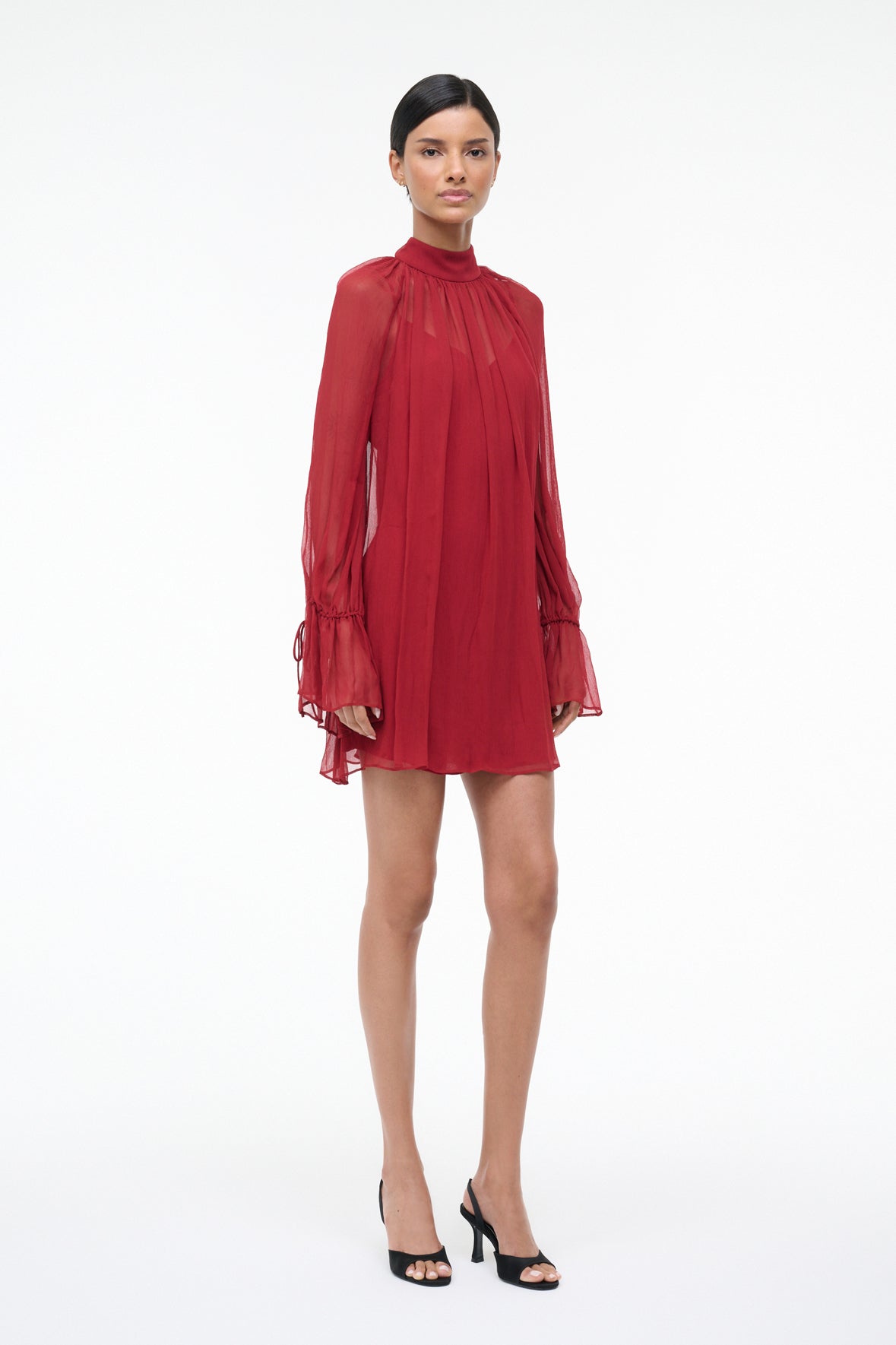 Staud Roux Dress - Pomegranate
