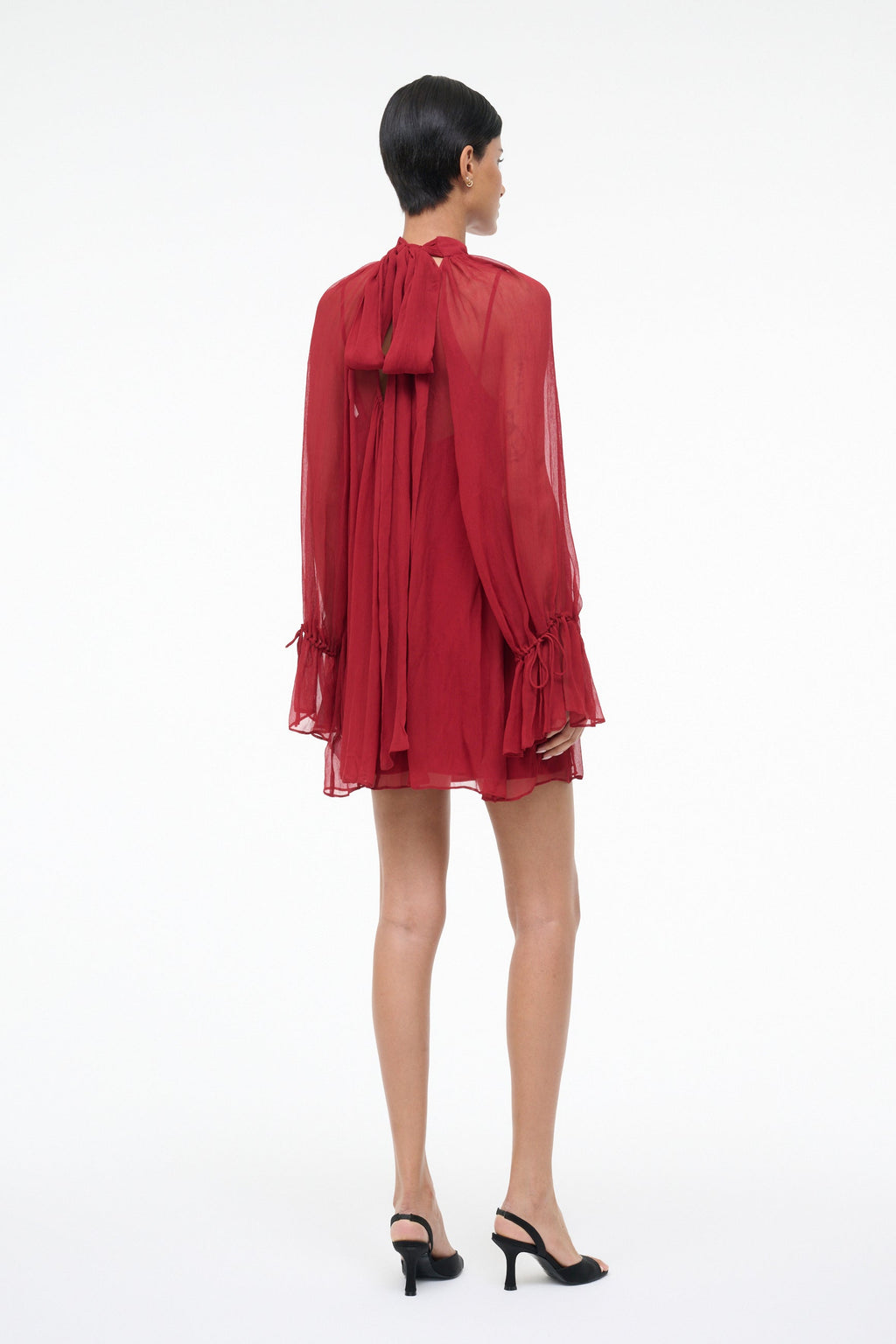 Staud Roux Dress - Pomegranate
