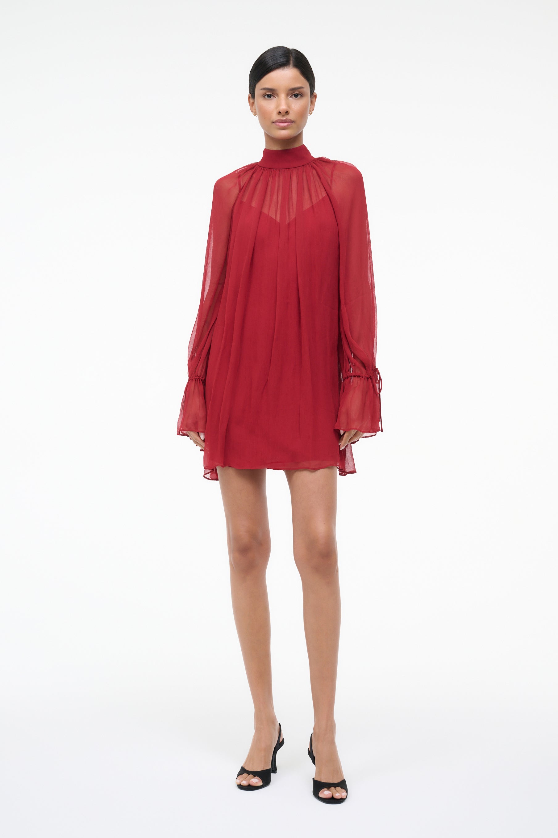 Staud Roux Dress - Pomegranate