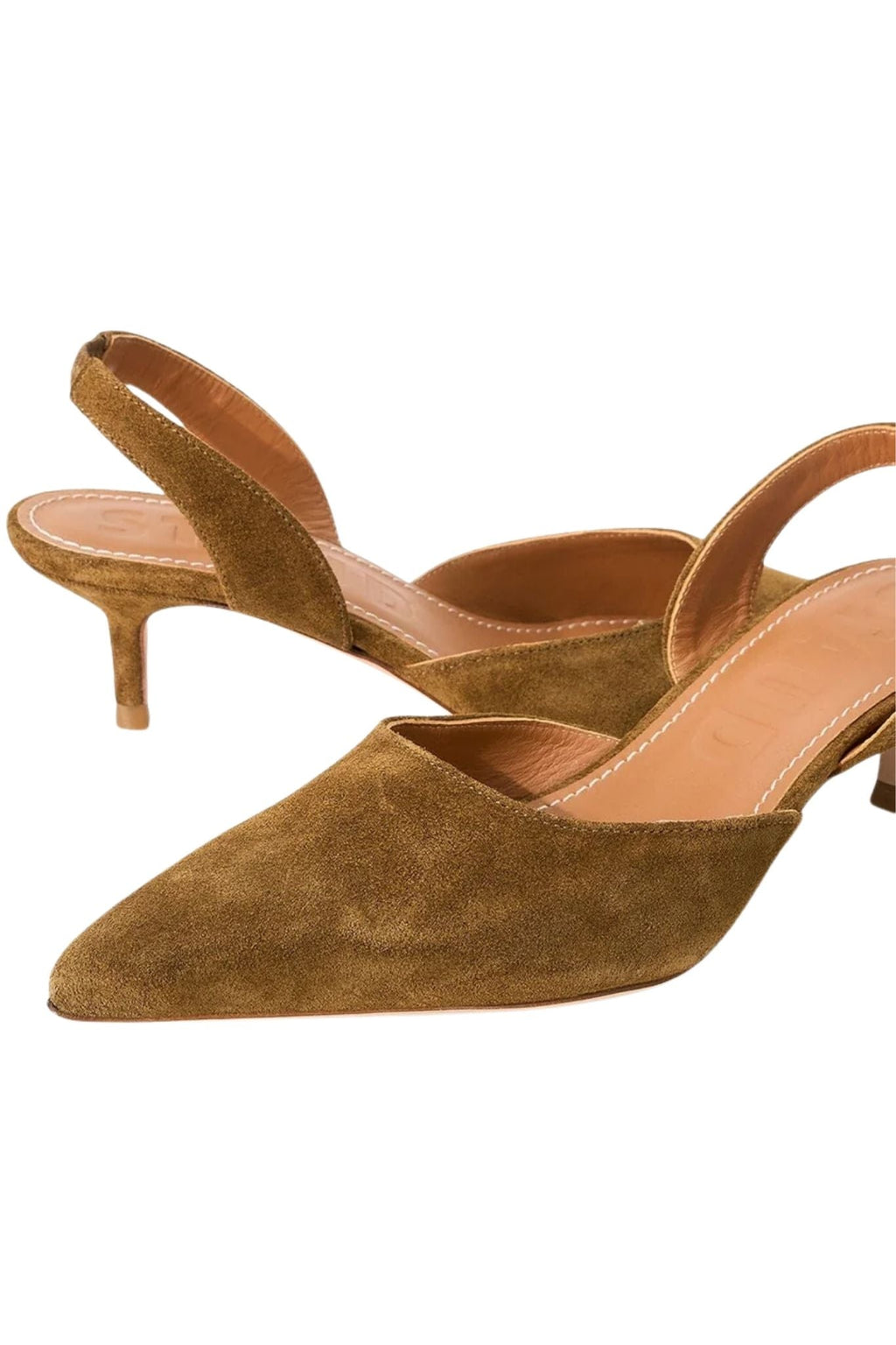 Staud Sebastian Slingback Heel - Cigar