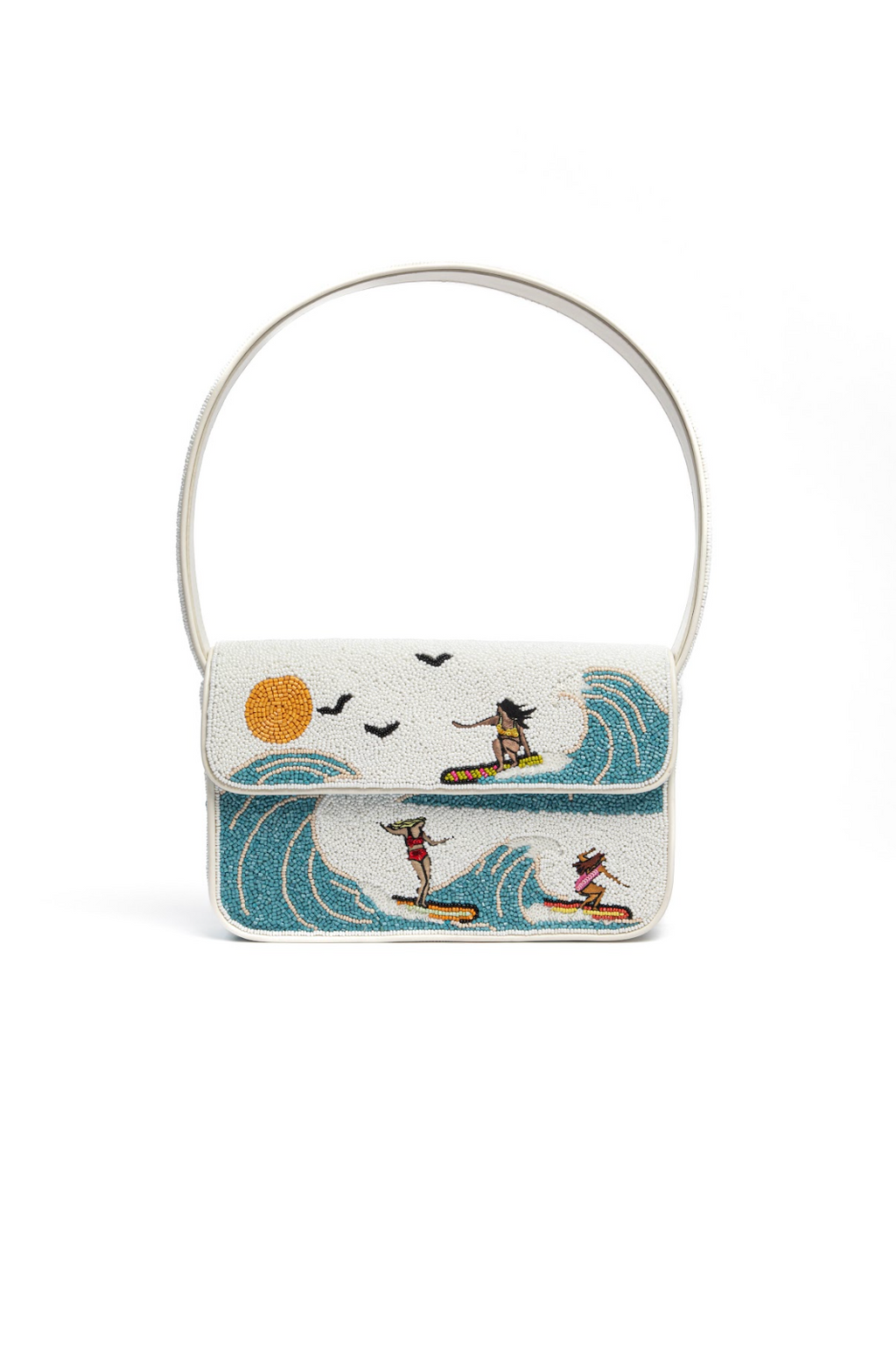Staud Tommy Beaded Bag - Surf Babes