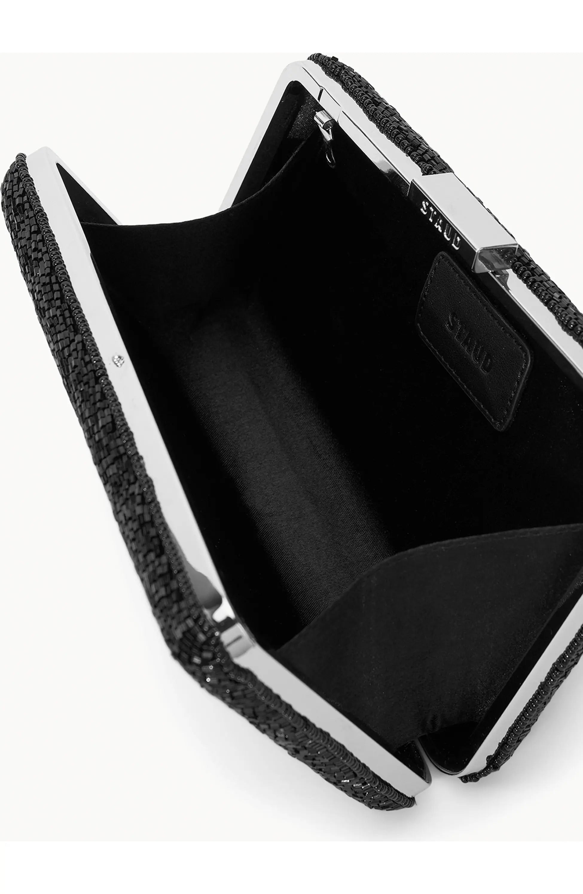 Staud Carmella Beaded Clutch - Black Starfish