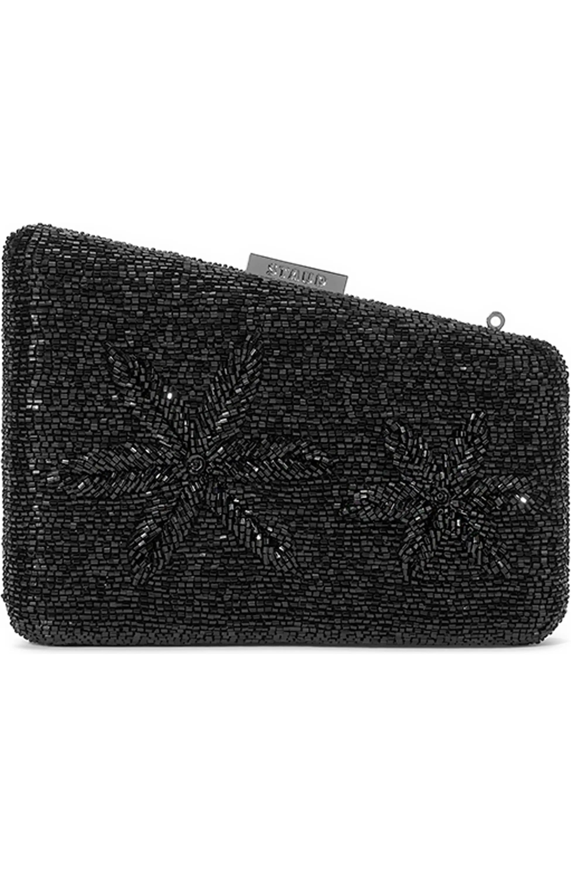 Staud Carmella Beaded Clutch - Black Starfish