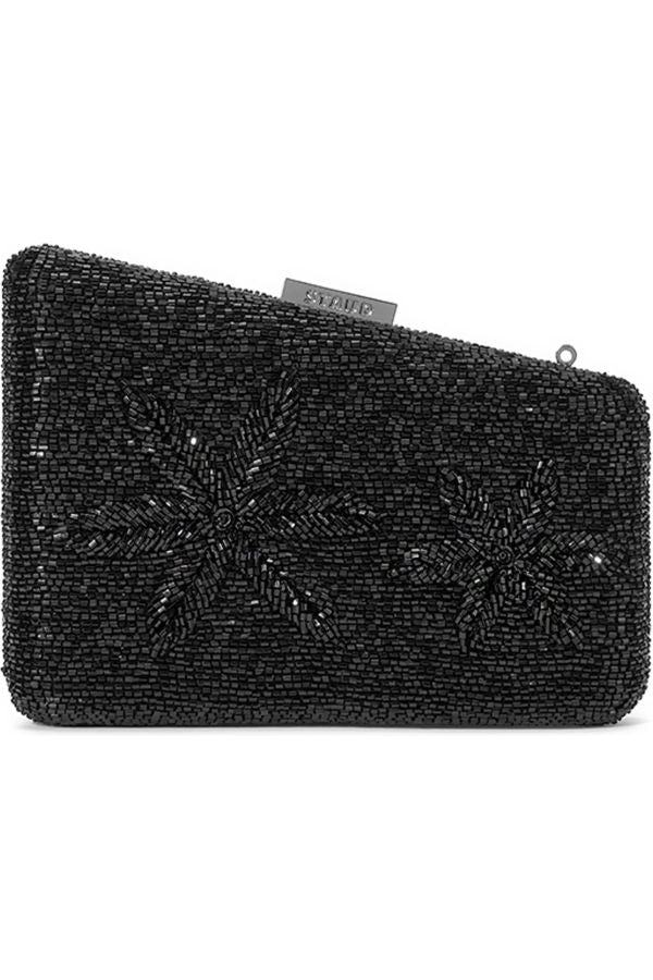 Staud Carmella Beaded Clutch - Black Starfish