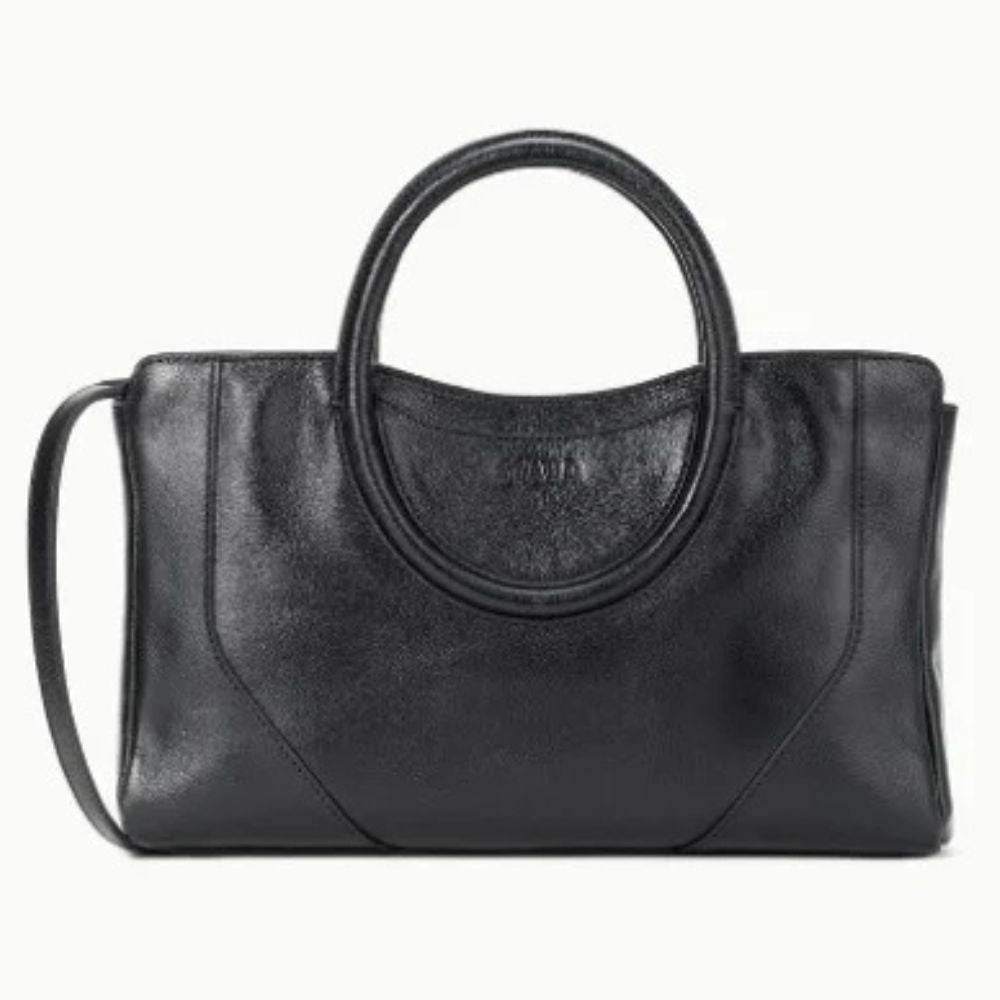 Staud Maude Small Leather Satchel - Black