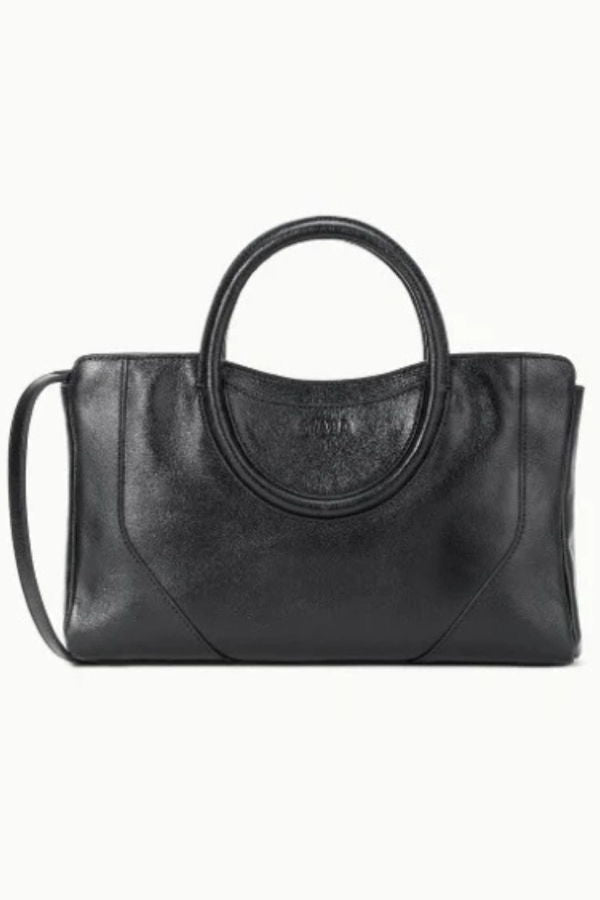 Staud Maude Small Leather Satchel - Black