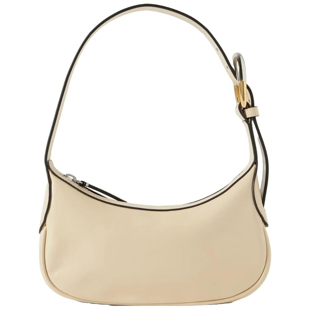 Staud Owen Leather Shoulder Bag - Cream