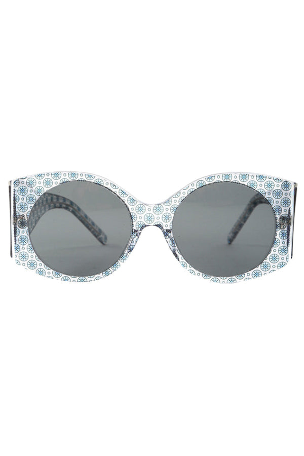 Stella McCartney Rectangle Trans Orcirbl Sunglasses - Transparent/Blue