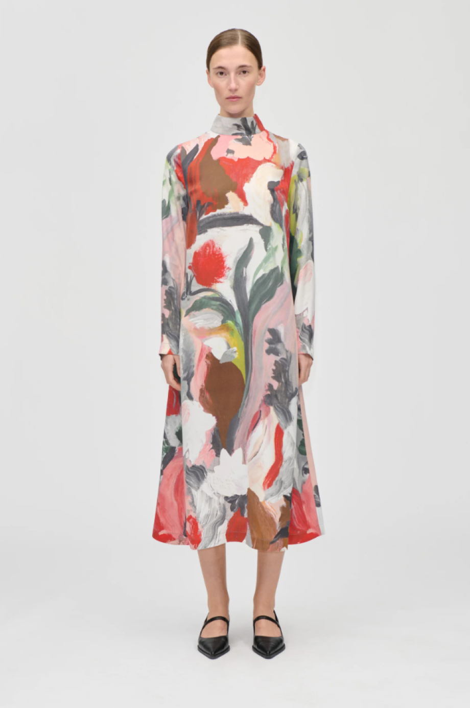 Stine Goya Long Sleeve Midi Dress
