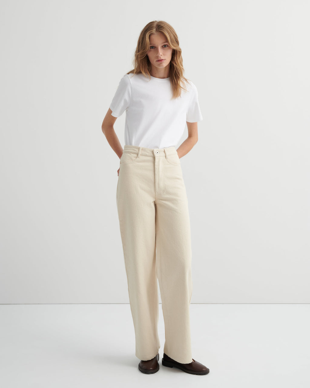 Kowtow Straight Leg Jeans - Ecru Denim