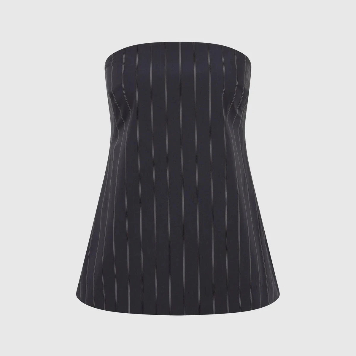 St. Agni Strapless Rouleau Tie Top - Ink Stripe